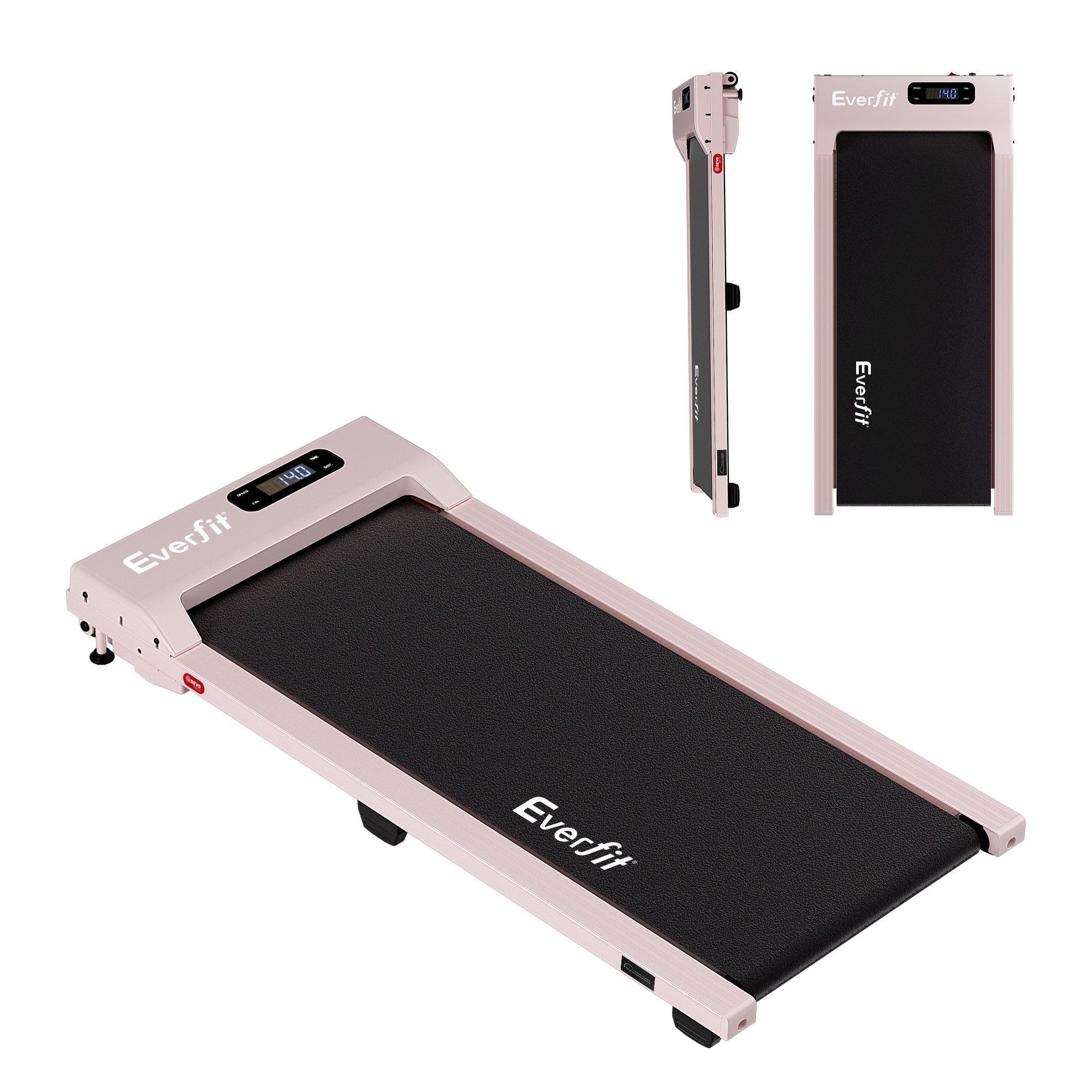 Everfit 3 in 1 Walking Pad Treadmill 12% Incline Under Desk Treadmills for Home Gym With 38cm Wide Belt Pink - Image 3