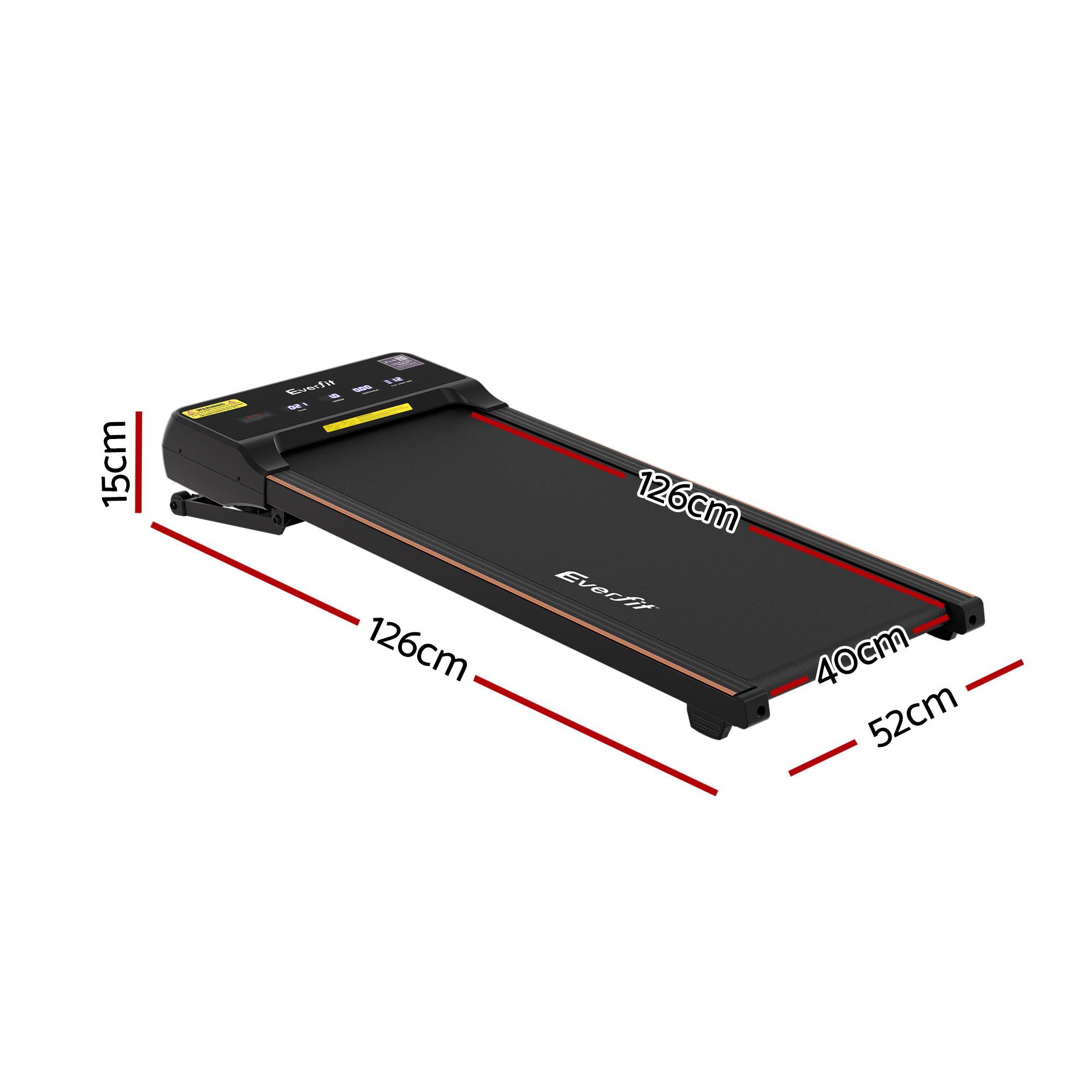 Everfit 3 in 1 Walking Pad Treadmill 20% Auto Incline Under Desk Treadmills for Home Gym With 40cm Wide Belt - Image 2