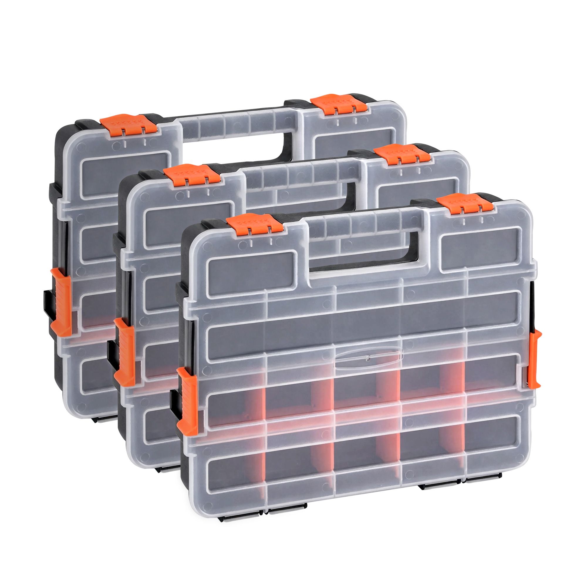 Giantz 3 Pack Tool Box Organizer with Hardware Storage Box for Small Parts - Image 2