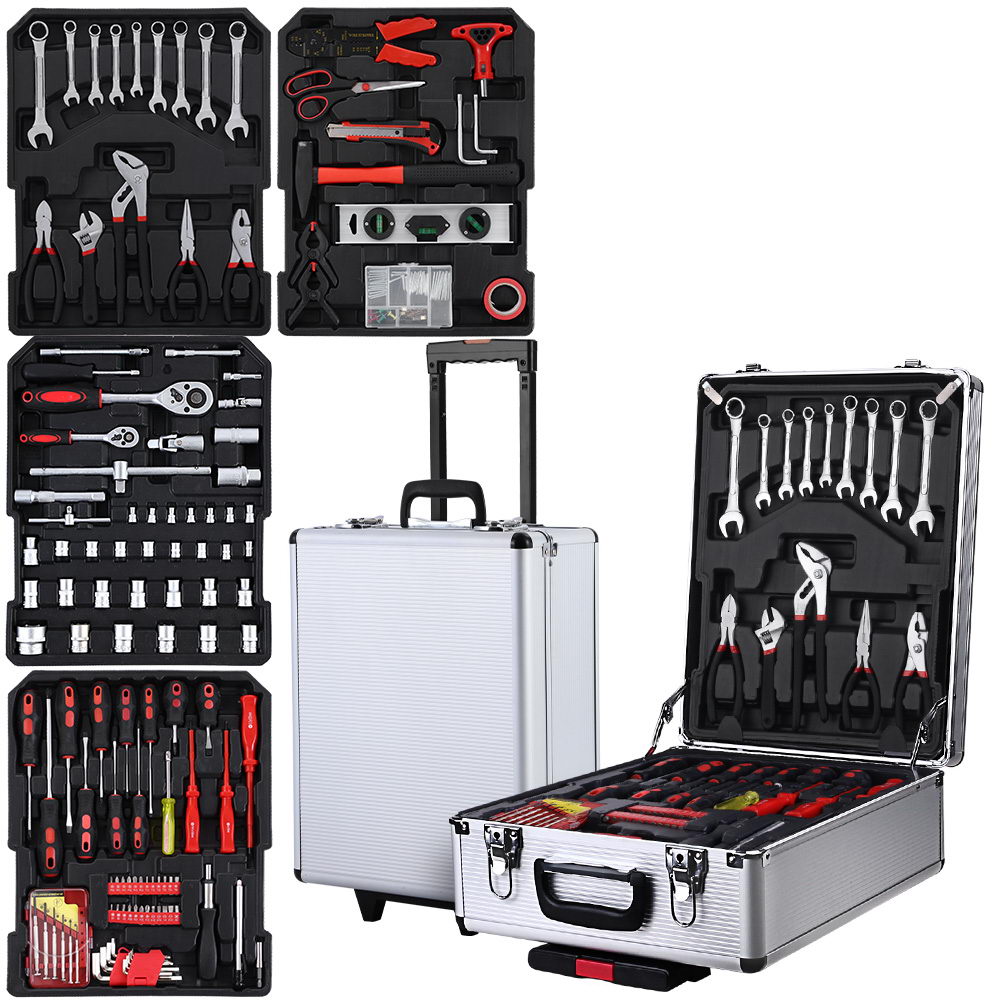 Giantz 786pcs Tool Kit Trolley Case Mechanics Box Toolbox Portable DIY Set - Image 1