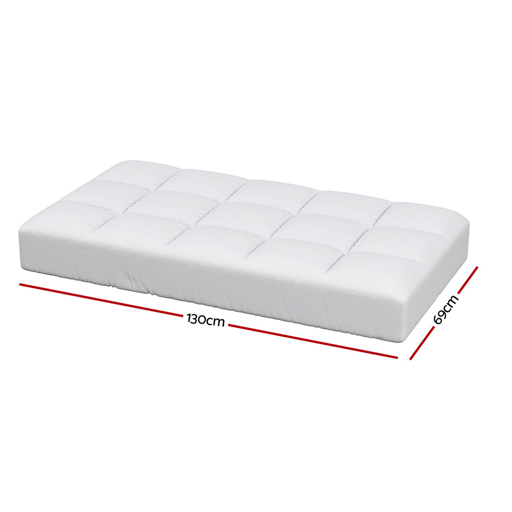 Giselle Bedding Baby Cot Pillowtop Mattress Topper 750GSM Bamboo Cooling Pad for Temperature Regulation, Machine Washable Bed Protector - Image 2