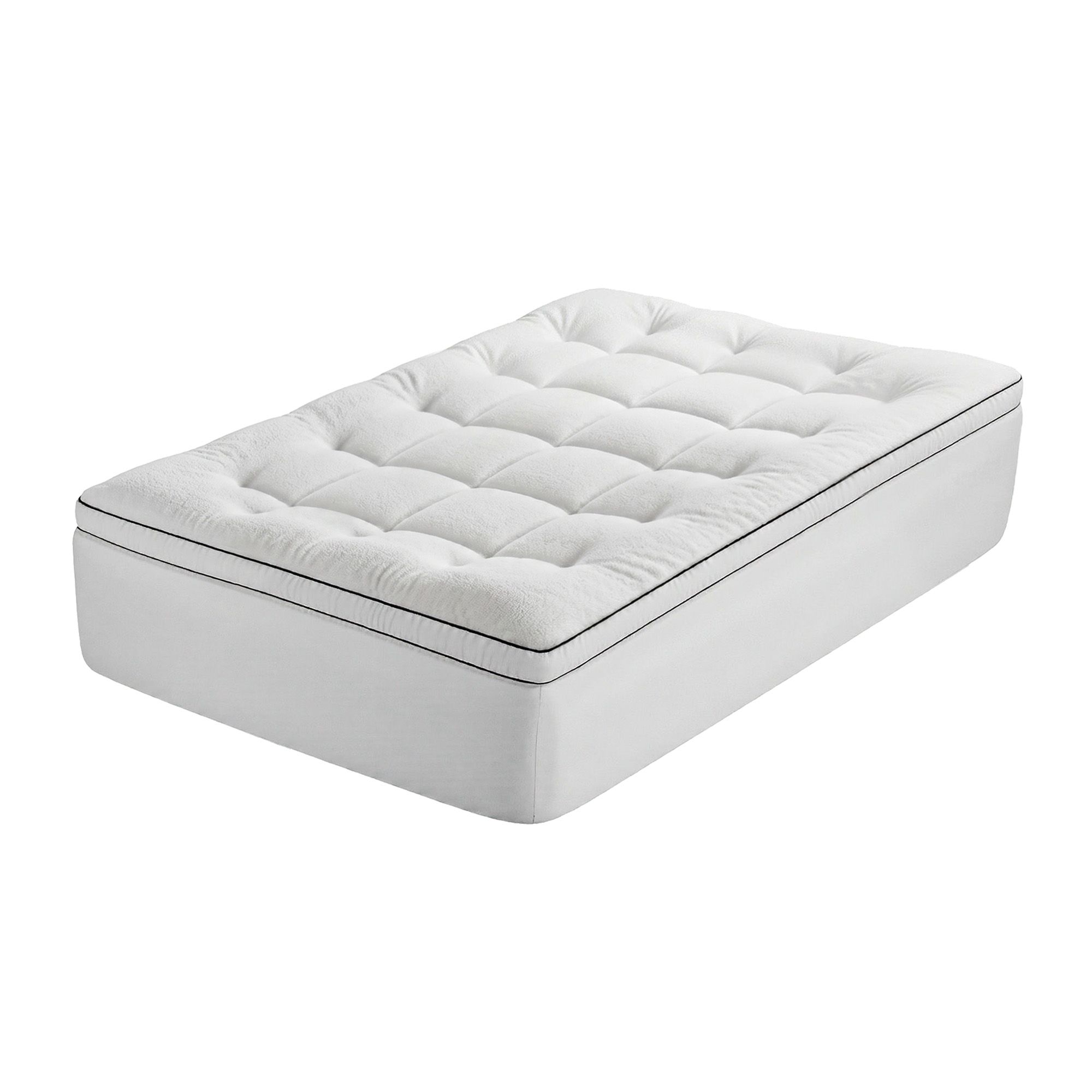 Giselle Bedding Single Mattress Topper 5cm Coral Fleece - Image 2