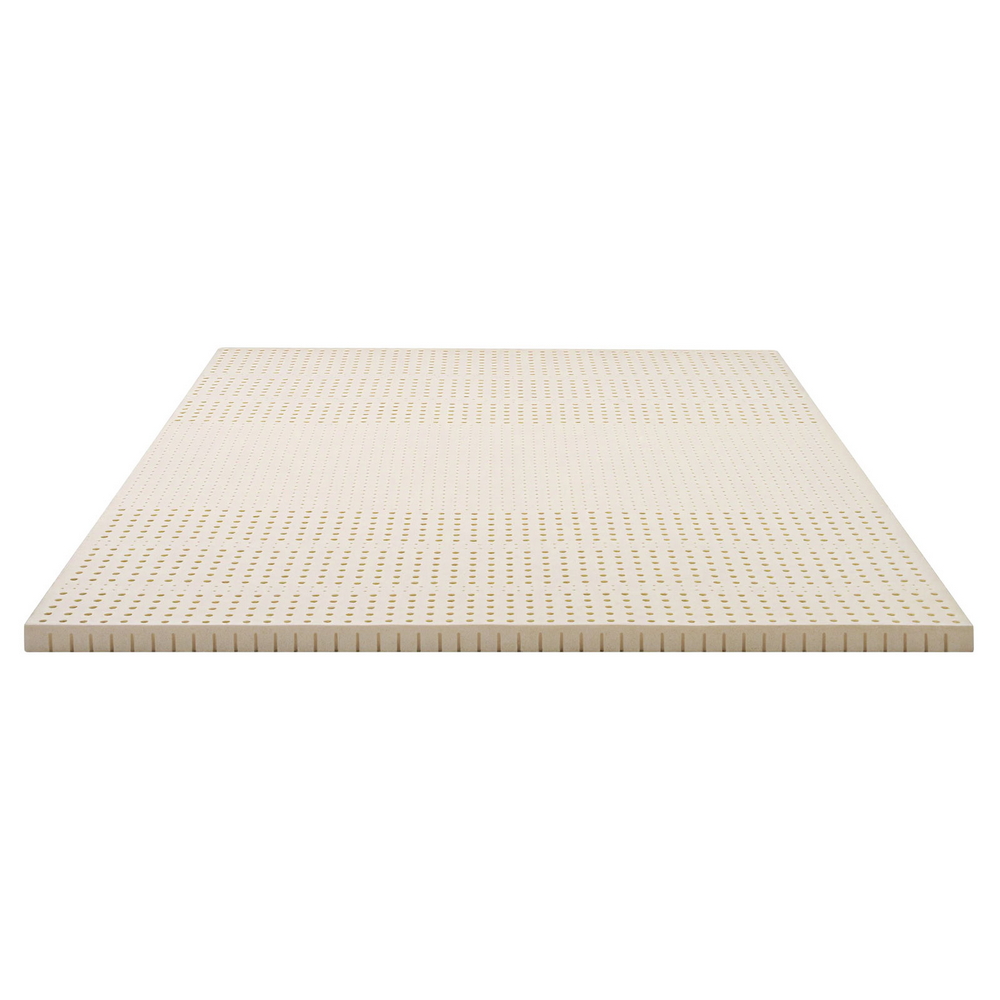 Giselle Bedding Latex Mattress Topper, 5cm Thick Cooling Bed Pad for Side Sleepers Pain Relief, 7 Zone Foldable Mat with Washable Cover for Guest Room Bedroom King - Image 1