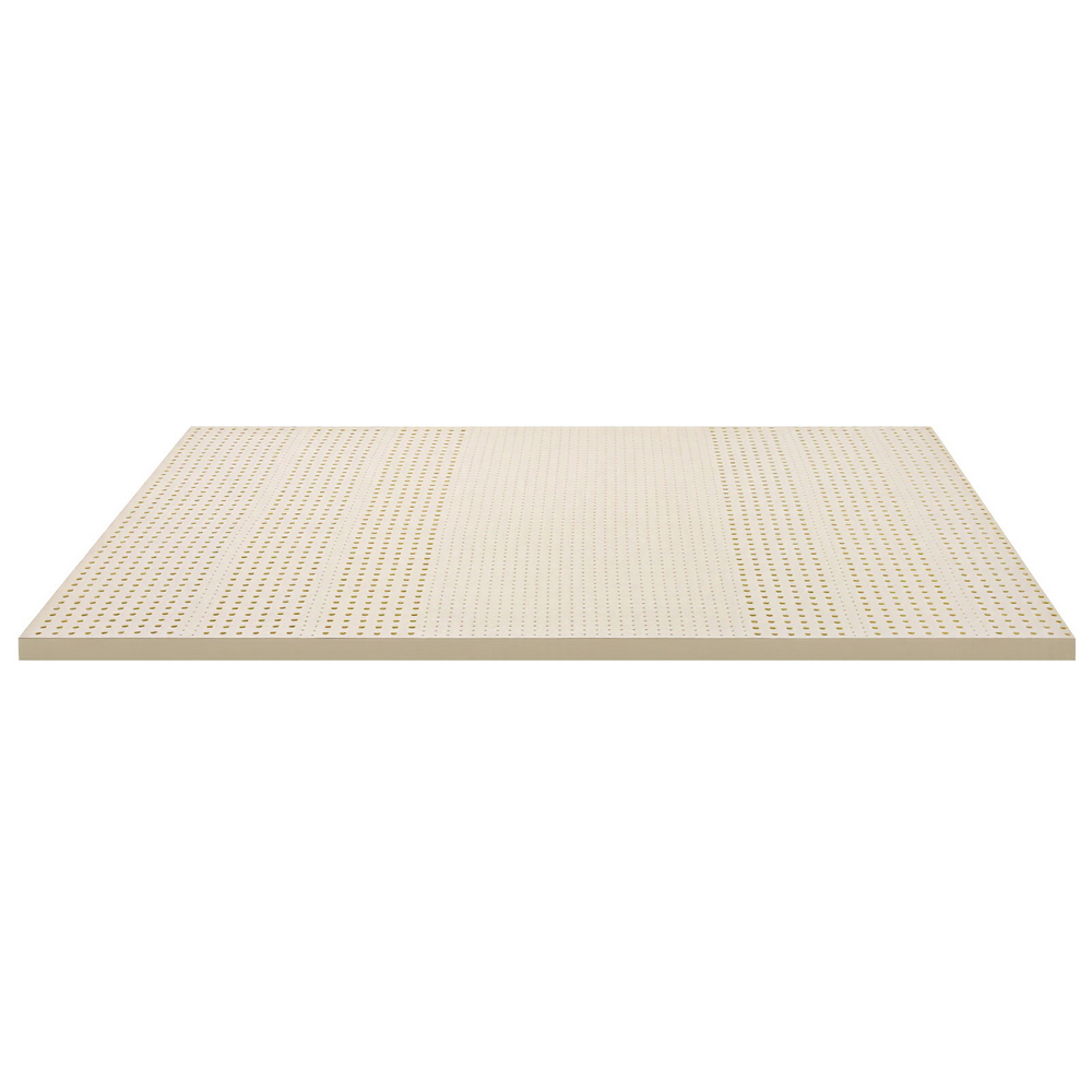 Giselle Bedding Latex Mattress Topper, 5cm Thick Cooling Bed Pad for Side Sleepers Pain Relief, 7 Zone Foldable Mat with Washable Cover for Guest Room Bedroom King - Image 3