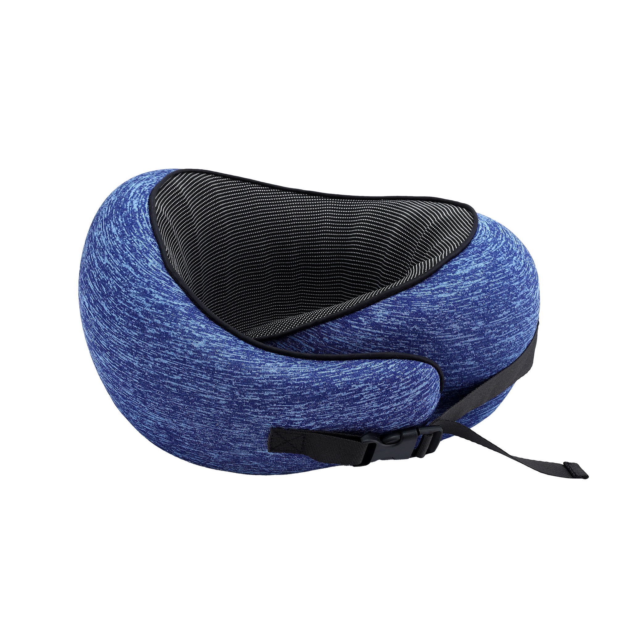 Wanderlite Travel Pillows for Airplanes Ergonomic Memory Foam Neck Pillow, Breathable & Washable Cover, Travel Bag Included, Airplane Pillow for Airplane, Car, Office and Home, Blue - Image 3