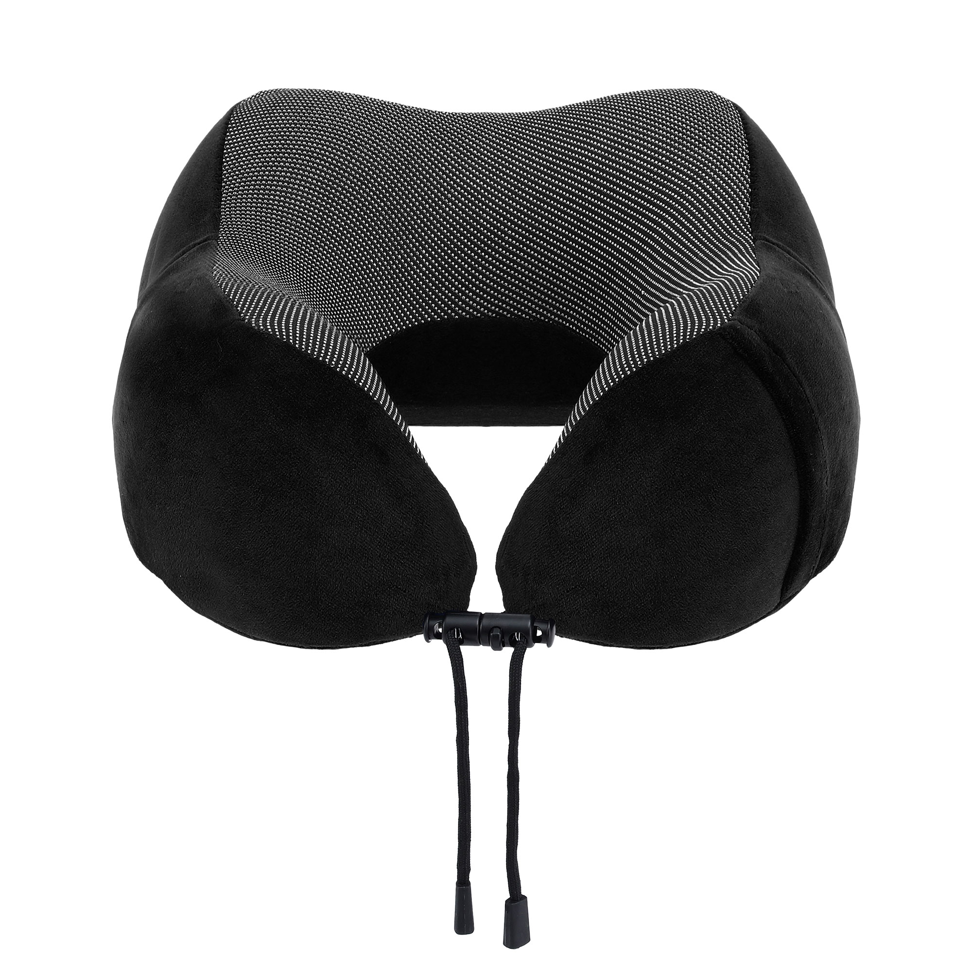 Wanderlite Travel Pillow for Airplanes Memory Foam Neck Pillows for Traveling, Soft & Washable Cover with Storage Bag, Portable Plane Accessories for Airplanes Offices Cars, Black - Image 3