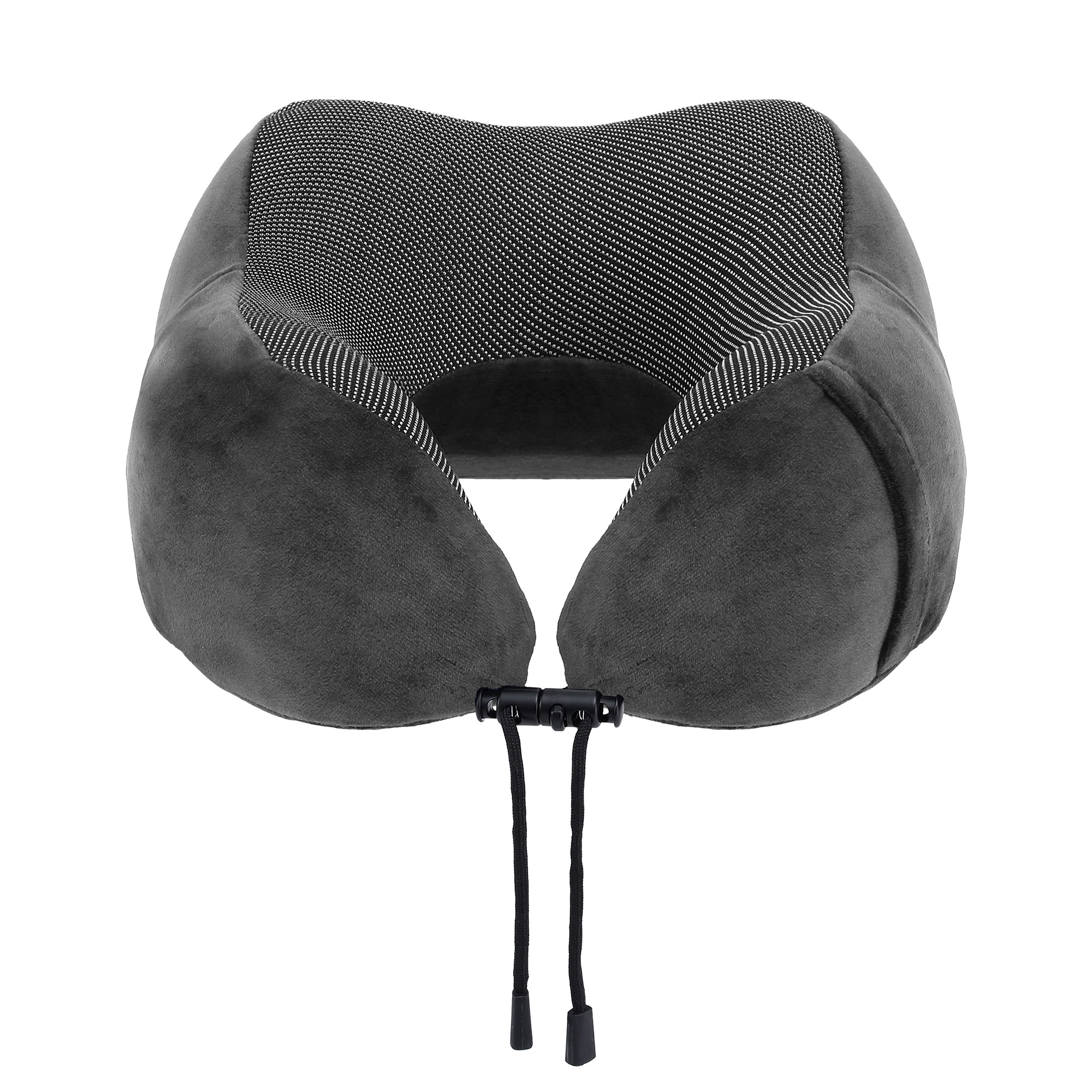 Wanderlite Travel Pillow for Airplanes Memory Foam Neck Pillows for Traveling, Soft & Washable Cover with Storage Bag, Portable Plane Accessories for Airplanes Offices Cars, Grey - Image 3