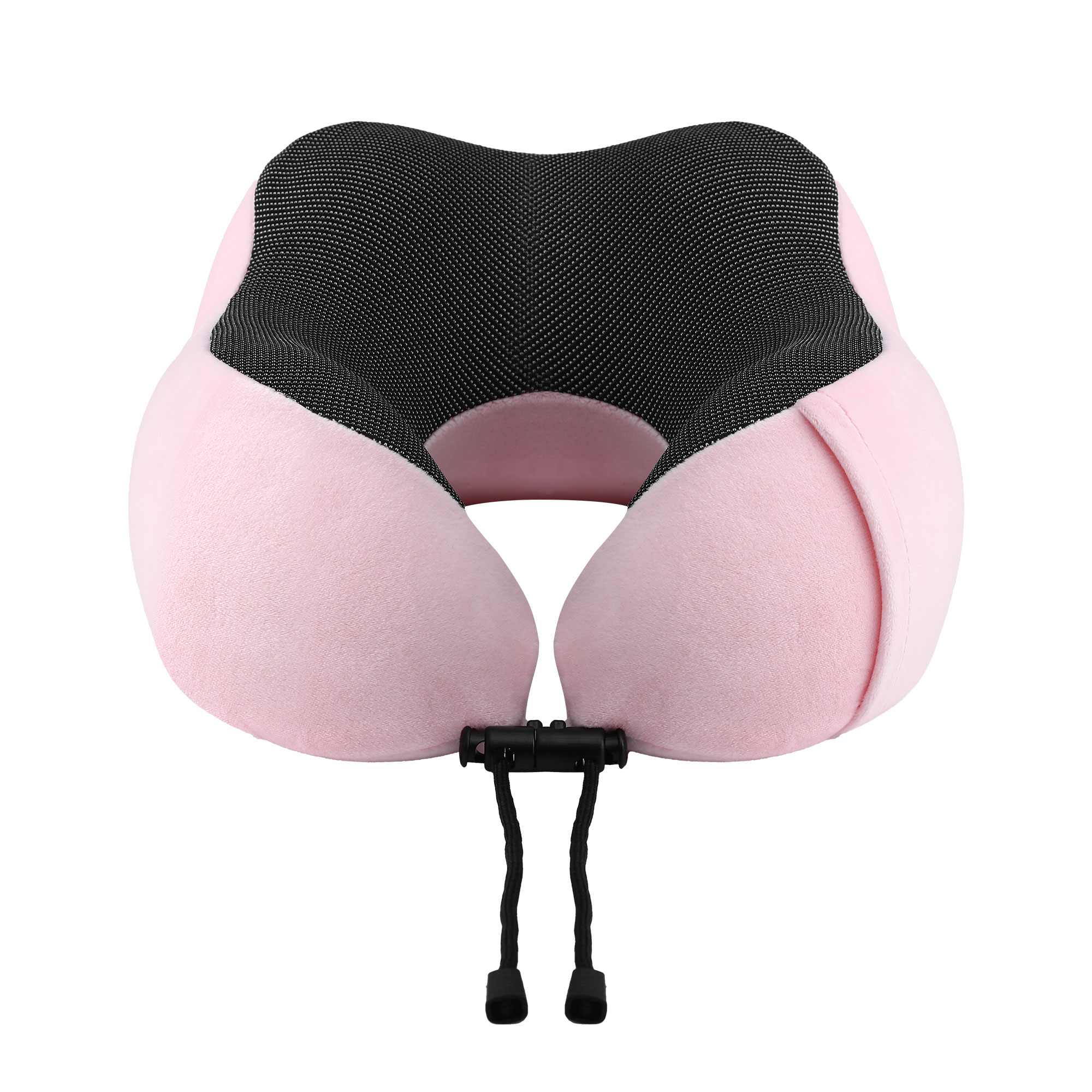 Wanderlite Travel Pillow for Airplanes Memory Foam Neck Pillows for Traveling, Soft & Washable Cover with Storage Bag, Portable Plane Accessories for Airplanes Offices Cars, Pink - Image 3