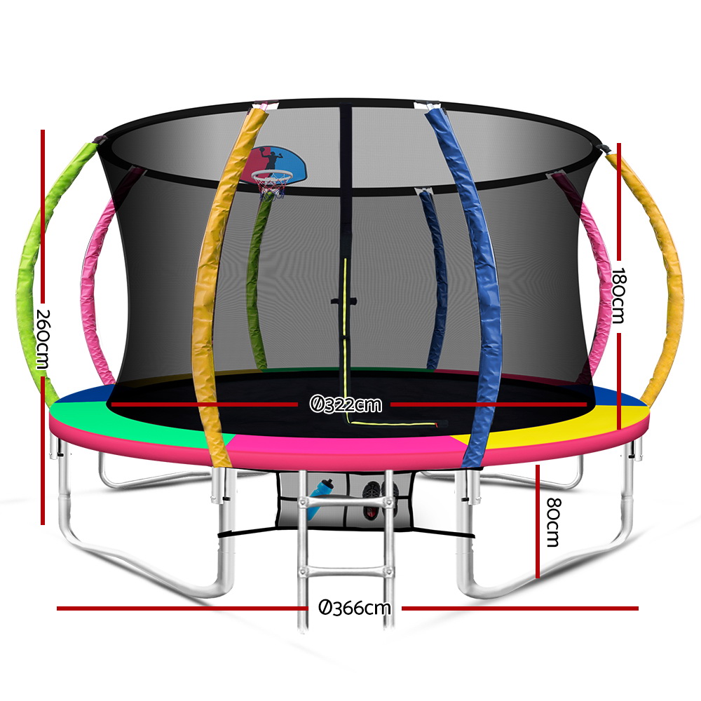 Everfit 12ft Trampoline Rebounder for Kids - Image 2