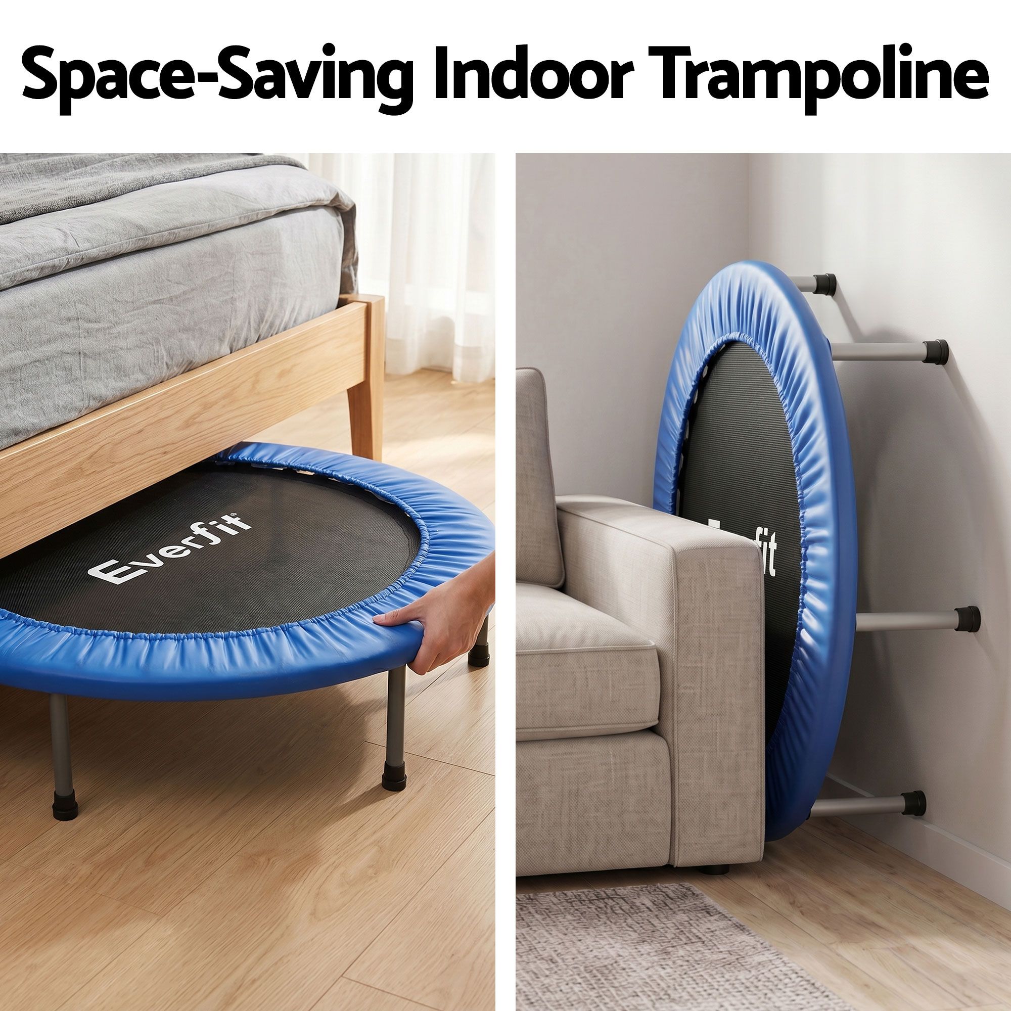 Everfit 40-Inch Fitness Trampoline Rebounder Mini Round Trampoline Home Workouts - Image 6