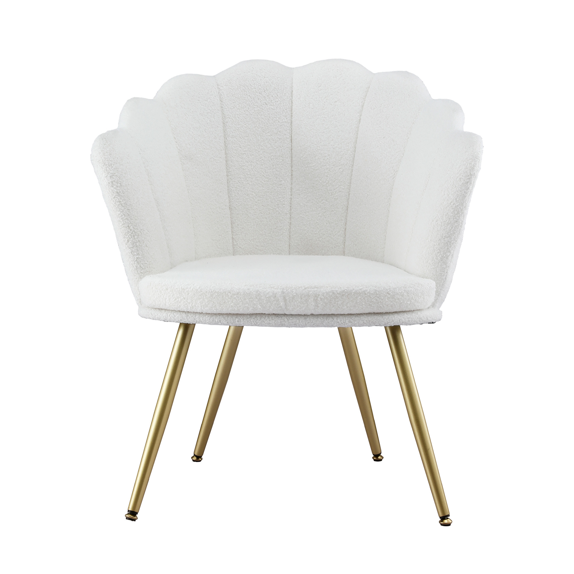 Artiss Armchair Teddy Fleece White Callista - Image 3