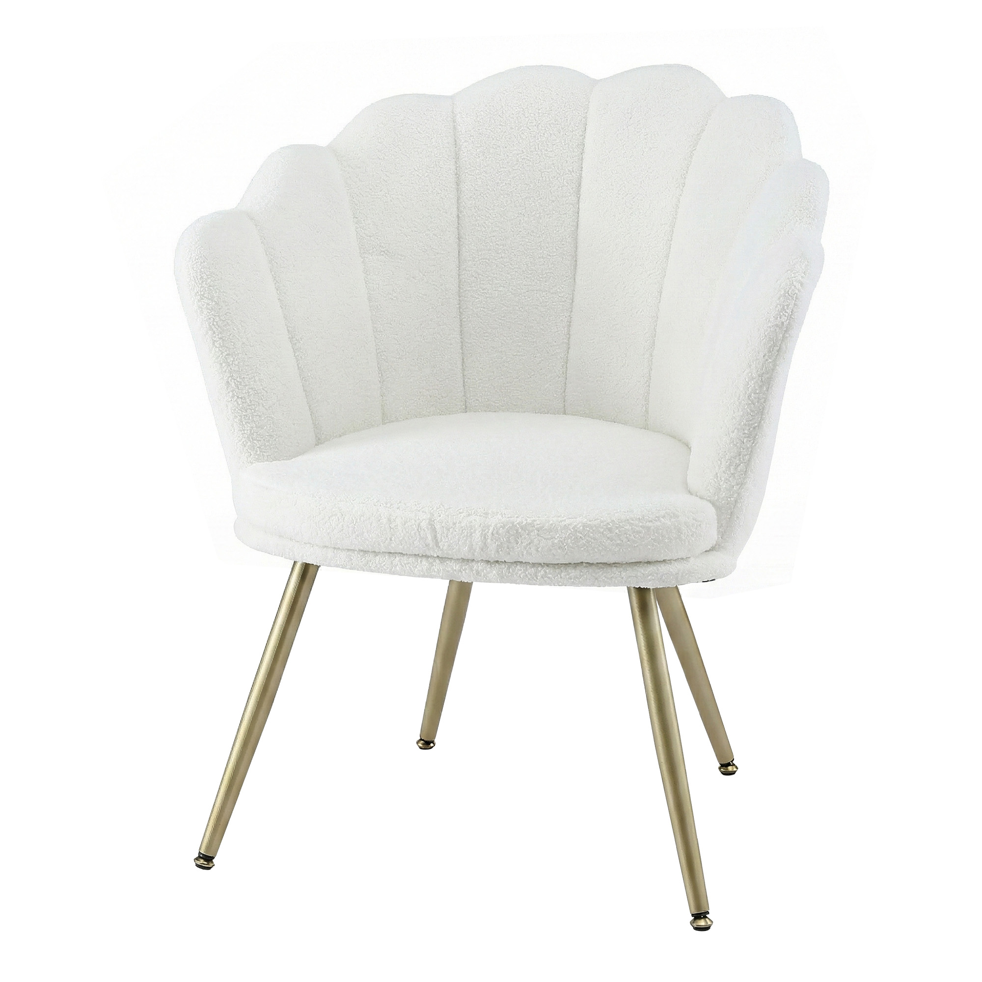 Artiss Armchair Teddy Fleece White Callista - Image 7