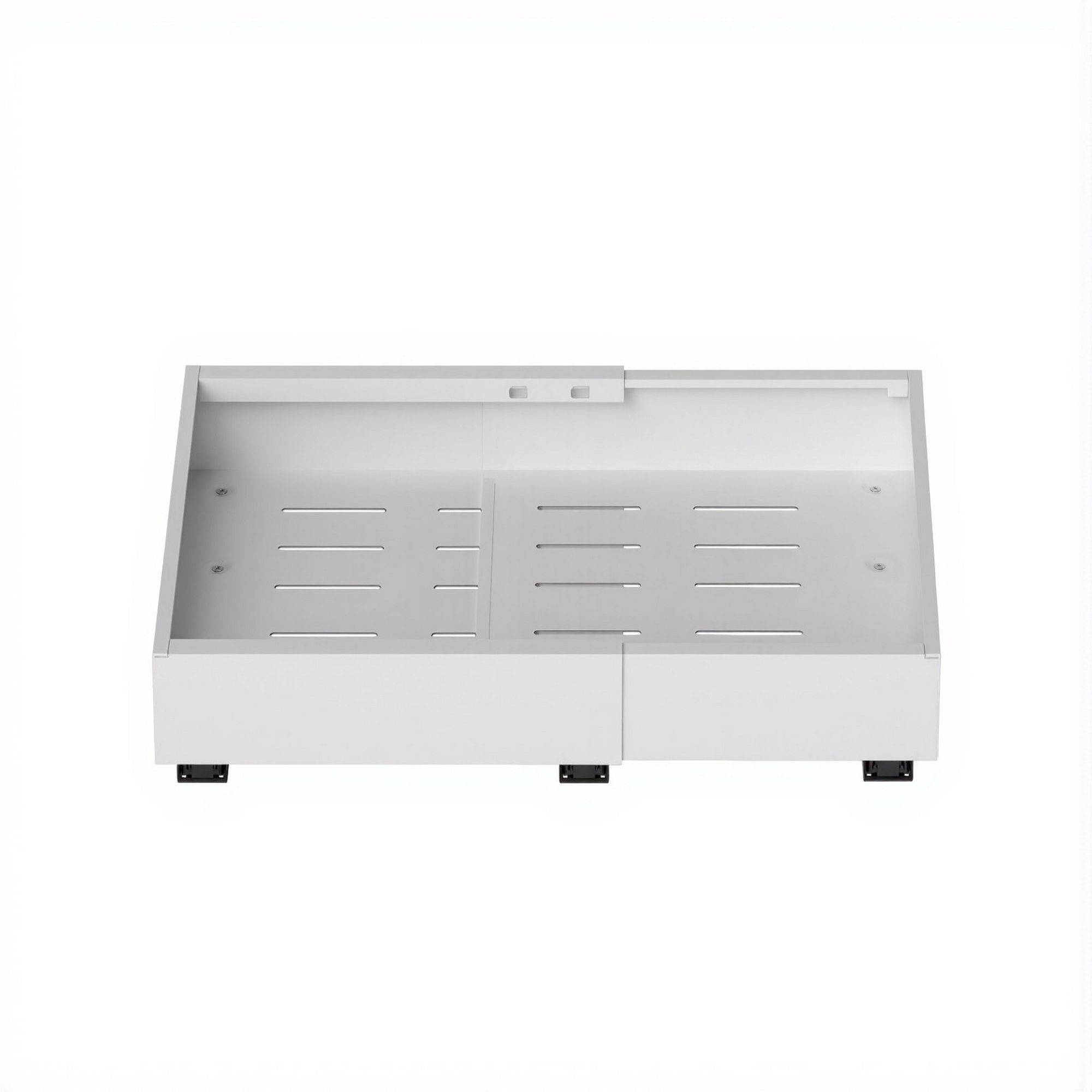 Artiss 2 Pack Pull Out Drawers for Cabinets Expandable Cabinet Organizer White - Image 3