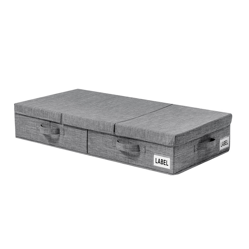 Hivvago Underbed Storage Container – Foldable Box with Lids & Label Pocket - Image 7