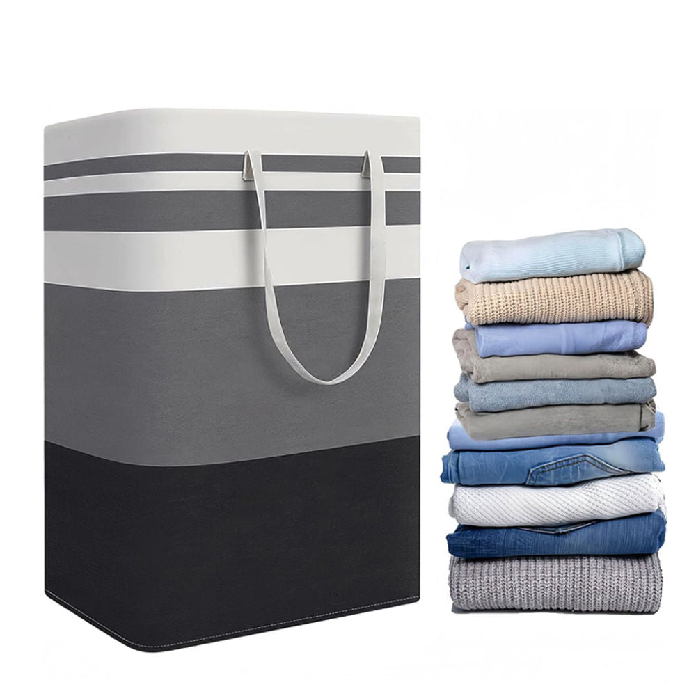 Hivvago 2-Pack Large Waterproof Laundry Baskets with Handles - Image 4