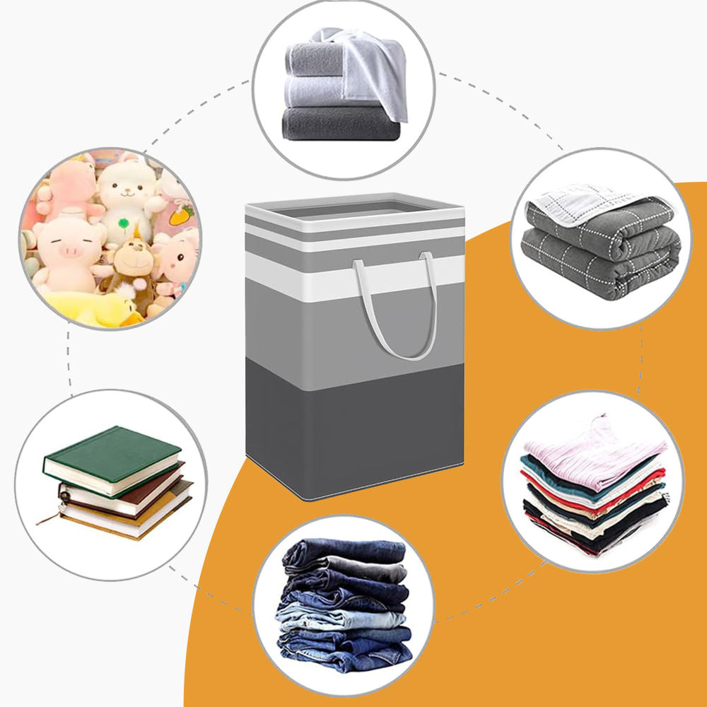 Hivvago 2-Pack Large Waterproof Laundry Baskets with Handles - Image 5