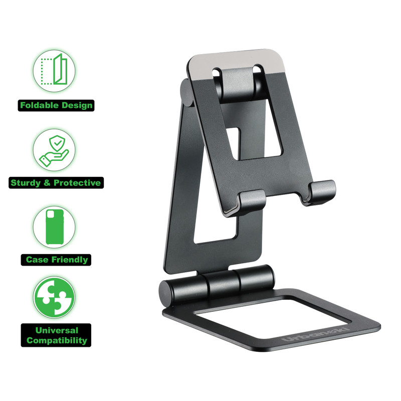 Urbanoki Portable Phone Tablet Stand Dual Folding Desk Travel Cradle Dock - Image 6