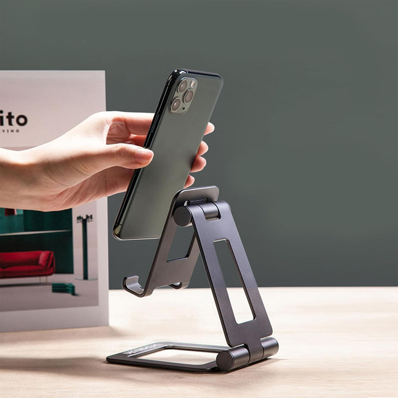 Urbanoki Portable Phone Tablet Stand Dual Folding Desk Travel Cradle Dock - Image 7
