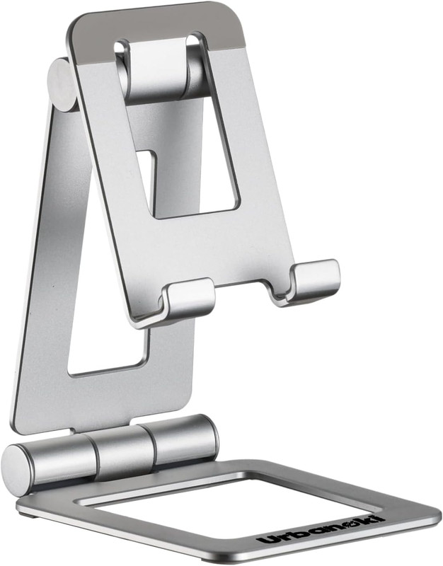 Urbanoki Portable Phone Tablet Stand Dual Folding Desk Travel Cradle Dock - Image 1