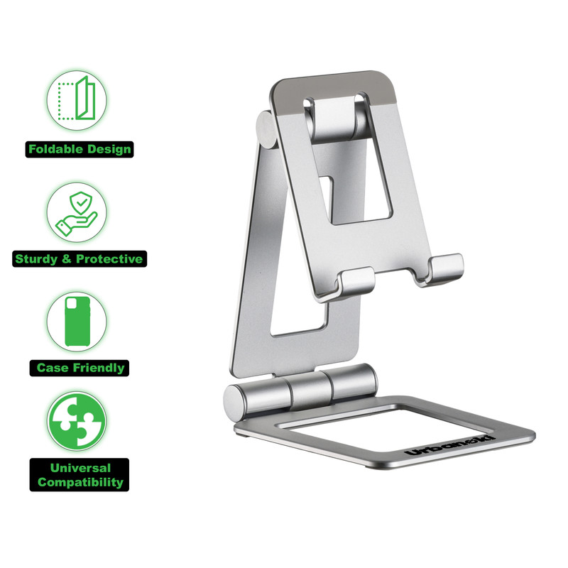 Urbanoki Portable Phone Tablet Stand Dual Folding Desk Travel Cradle Dock - Image 4
