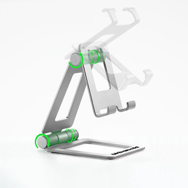 Urbanoki Portable Phone Tablet Stand Dual Folding Desk Travel Cradle Dock - Image 5