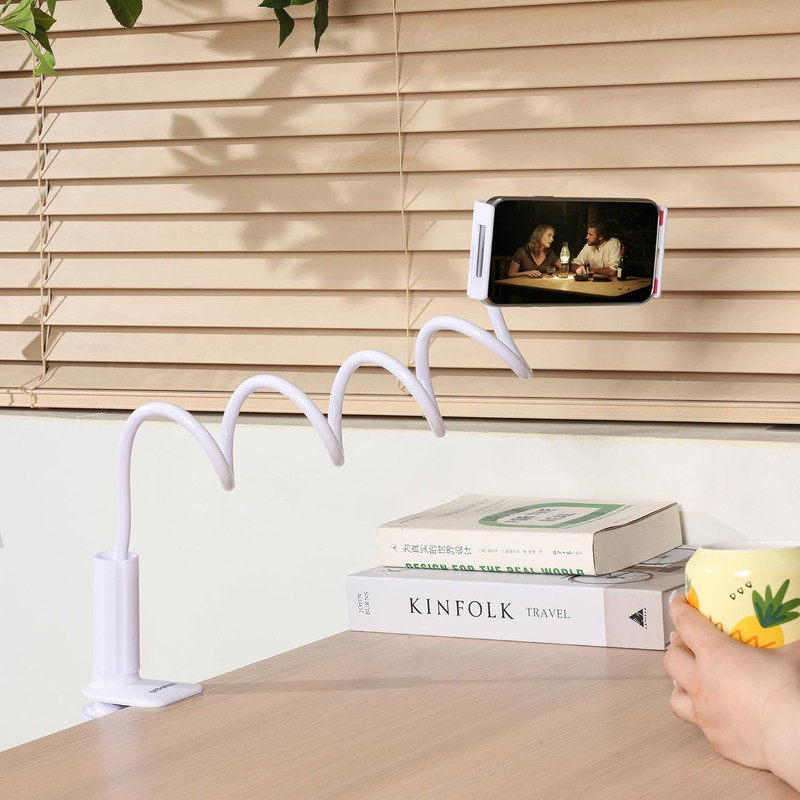 Urbanoki Gooseneck Phone Holder Flexible Clamp Mount for Bed Desk - Image 2