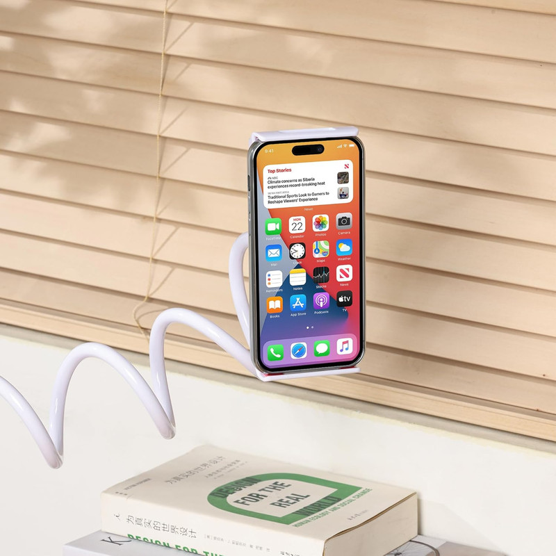 Urbanoki Gooseneck Phone Holder Flexible Clamp Mount for Bed Desk - Image 4