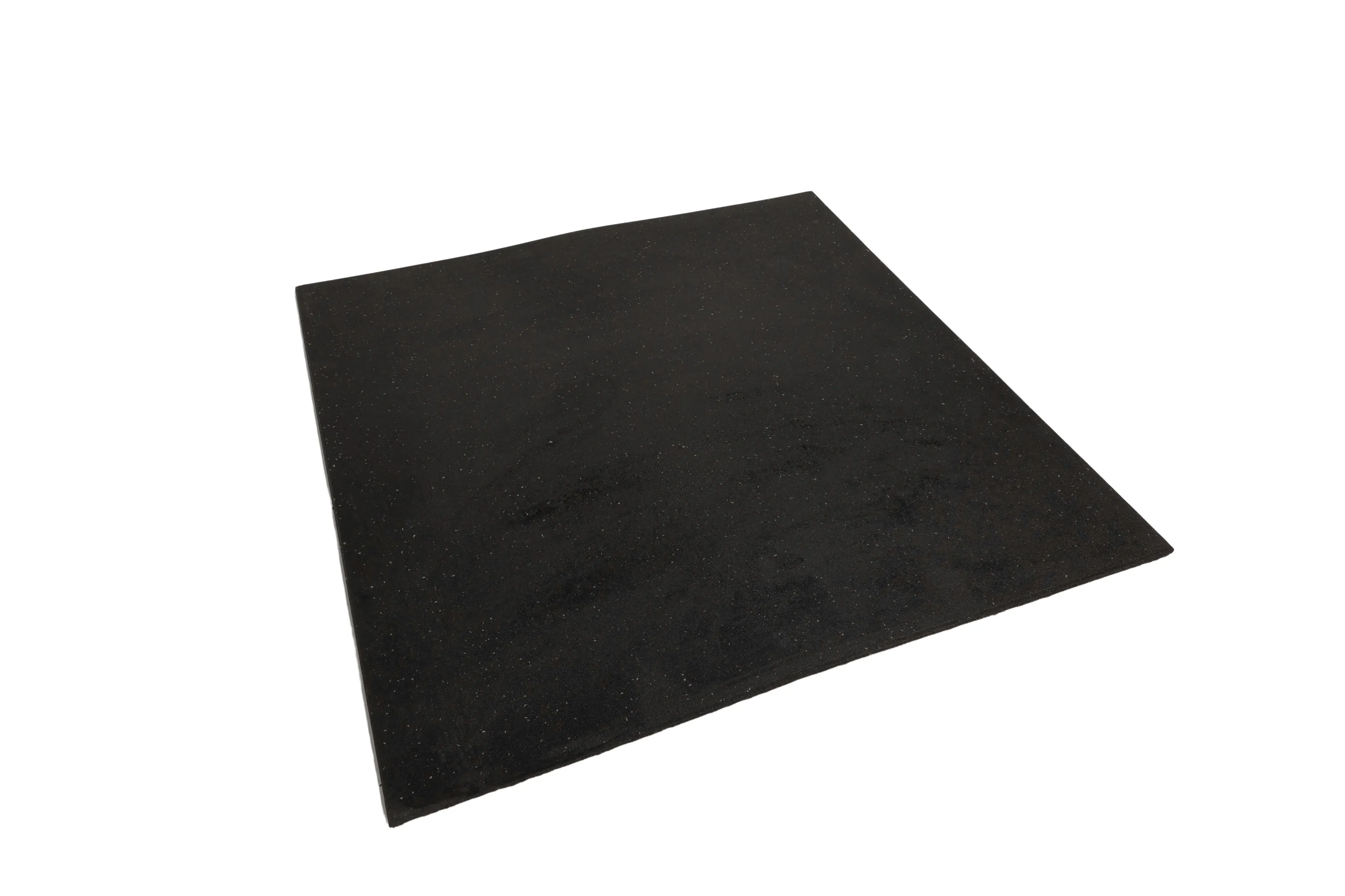 Rubber Gym Mats - Plain Black (15mmx1mx1m) - Image 1