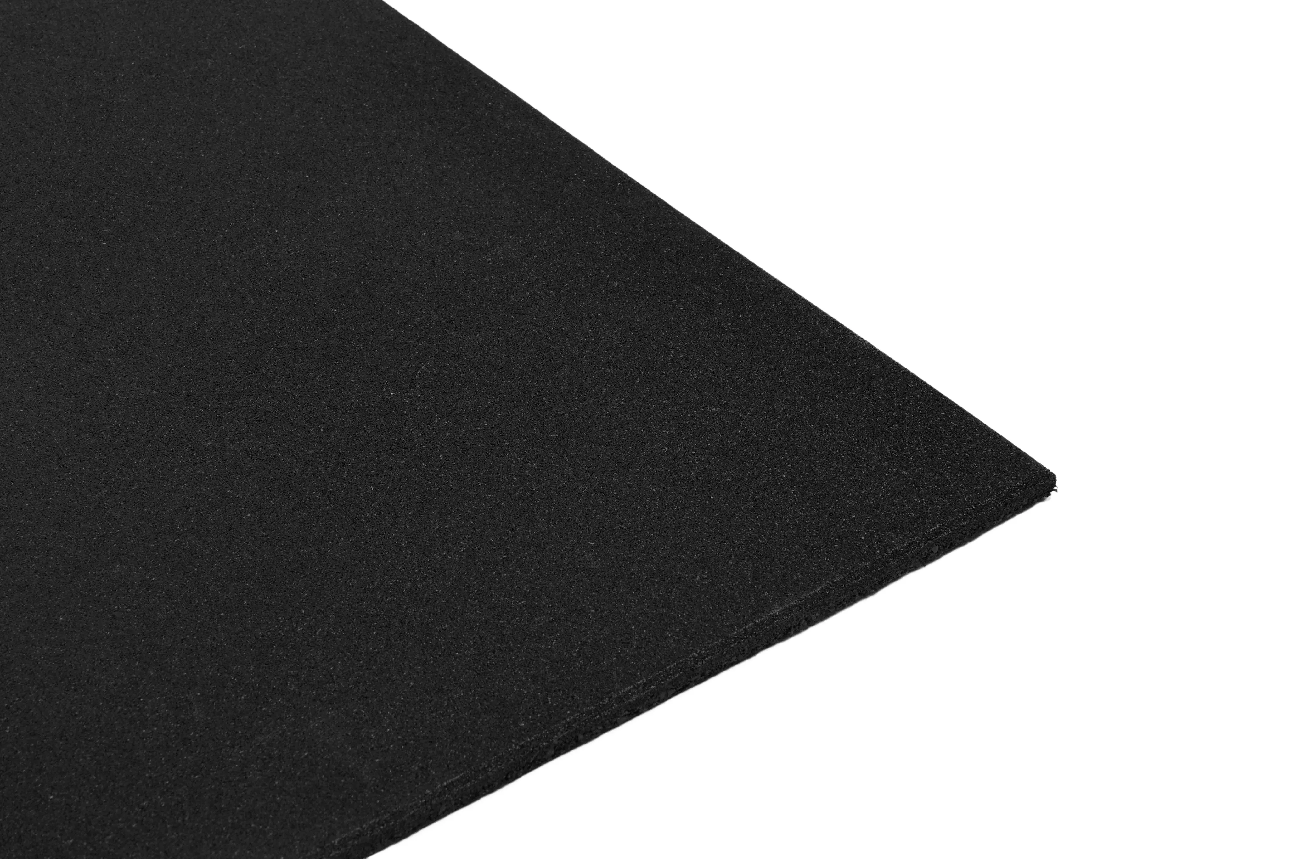 Rubber Gym Mats - Plain Black (15mmx1mx1m) - Image 5