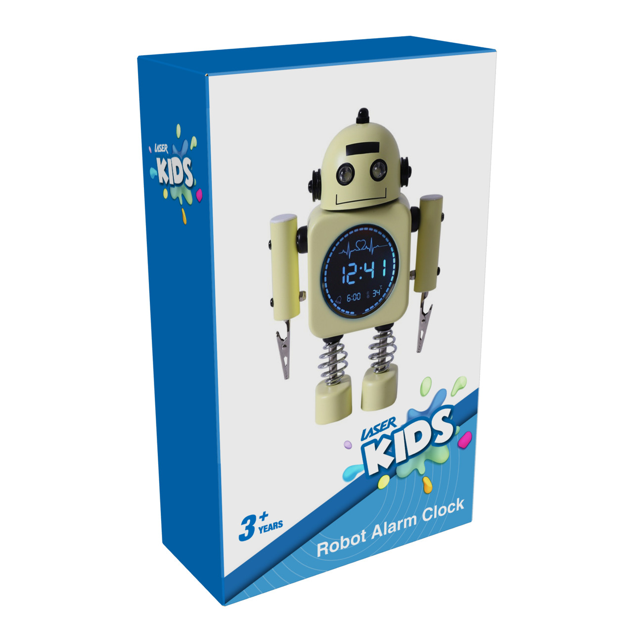 Laser Kids Robot Alarm Clock - Yellow - Image 6
