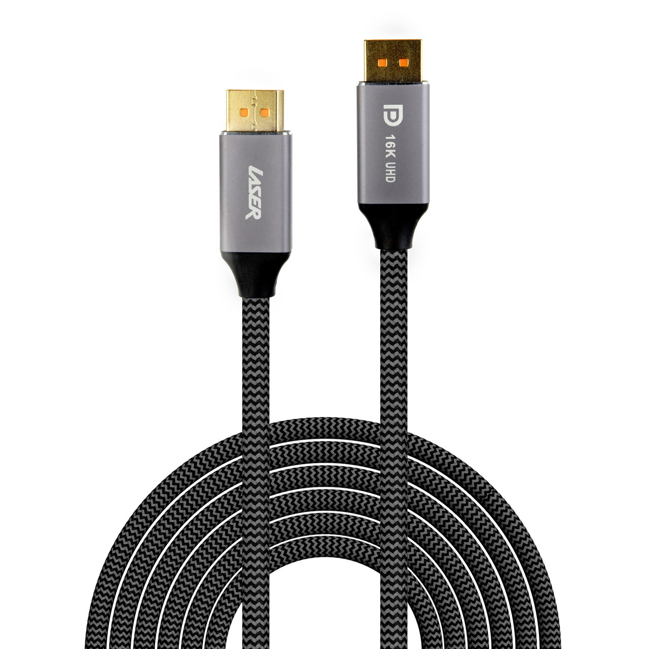 Laser 16K DisplayPort Male to Male Cable 2m - Image 1