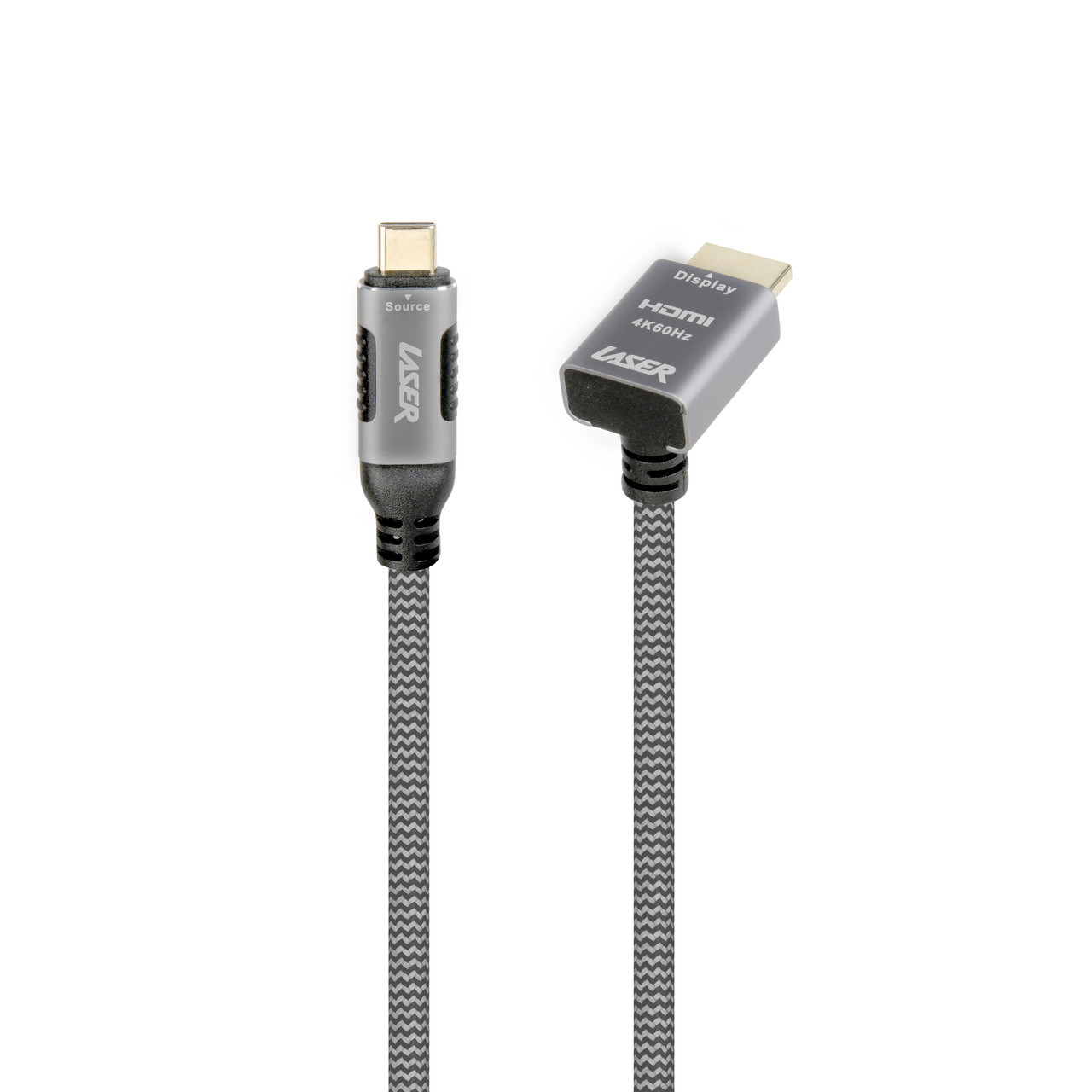 Laser 4K USB-C to Right Angle HDMI Cable 2m - Image 1