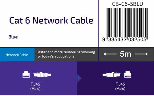 Laser Cat6 Network Cable Blue High-Speed 5M - Image 3
