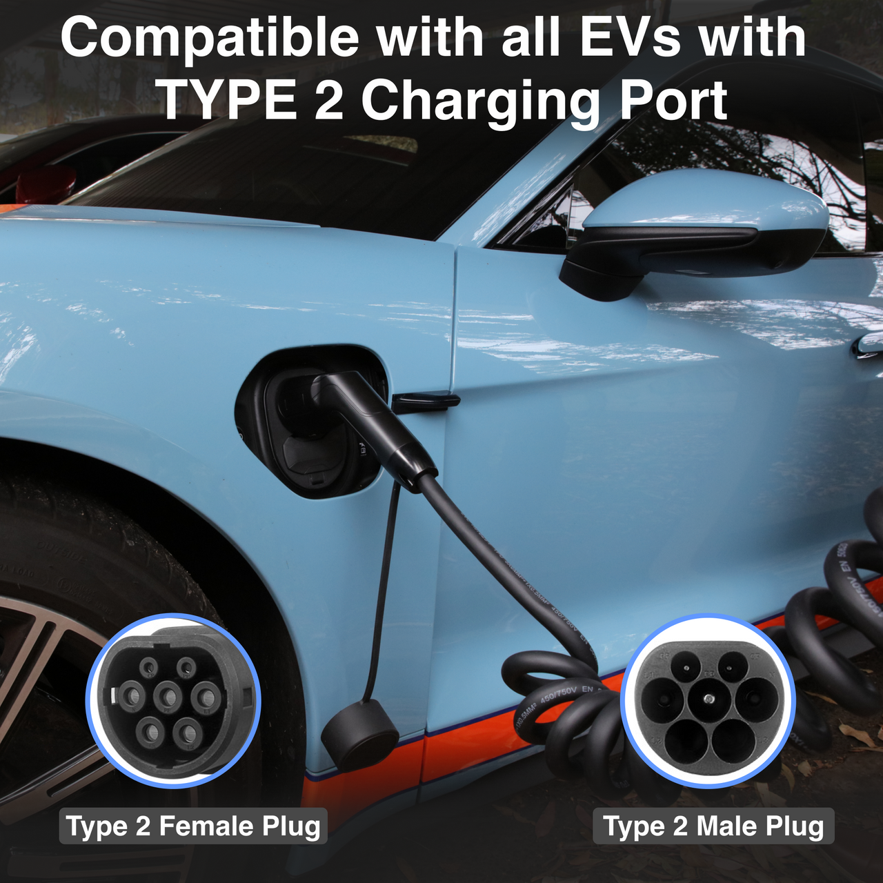 Electronic Vehicle Charging Cable 2.5M Type 2 - Image 6