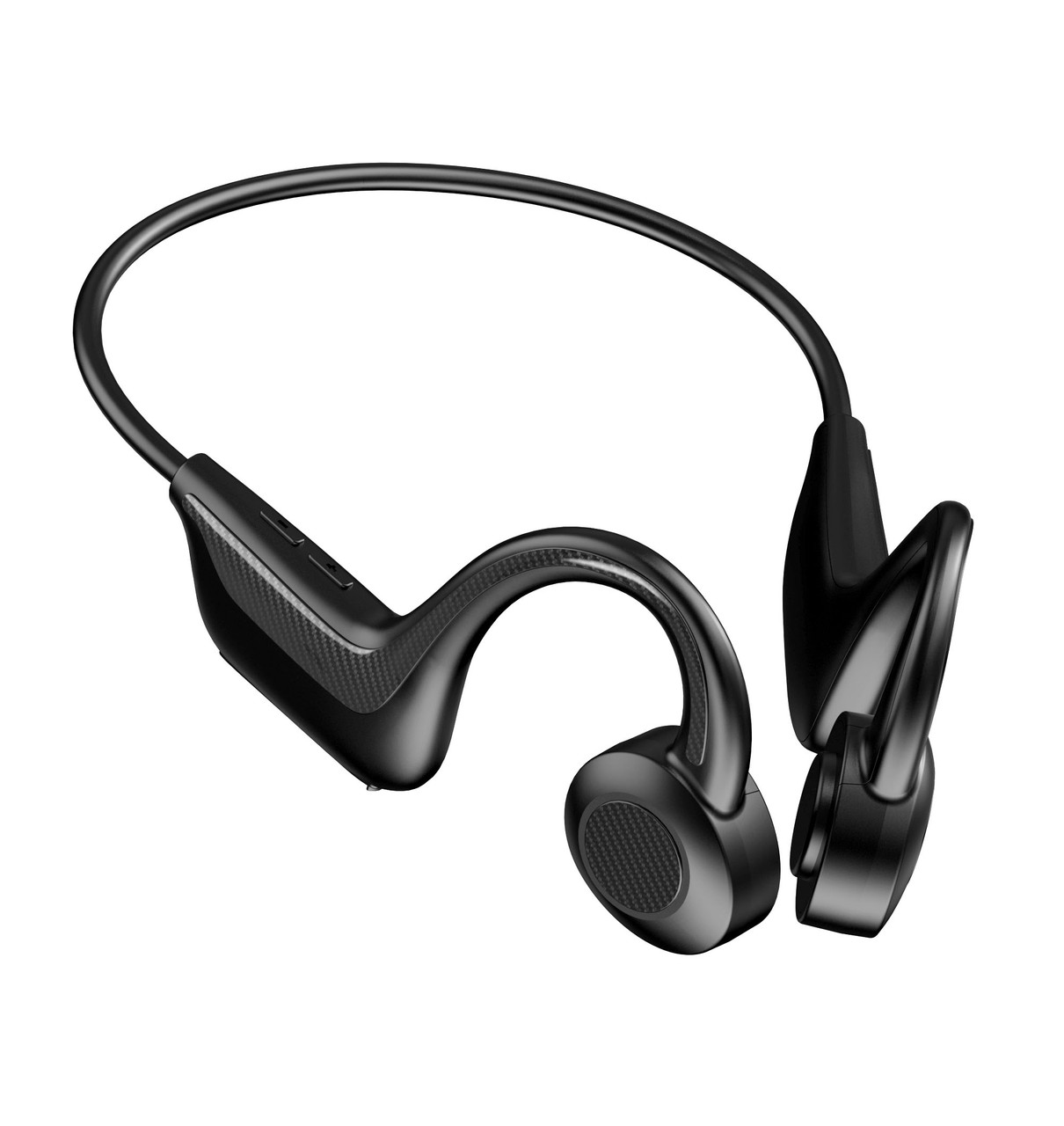 Laser Wireless Open Ear Earphones Black - Image 1