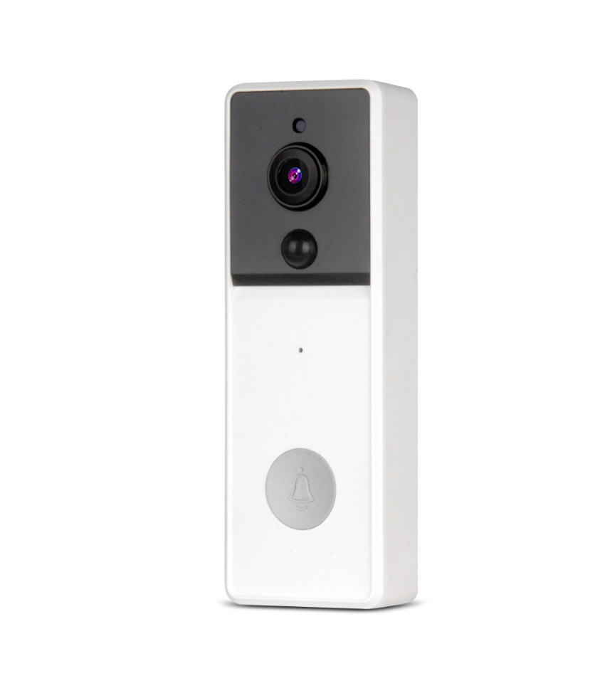 Laser Smart Full HD Video Doorbell White with Chime - Image 1