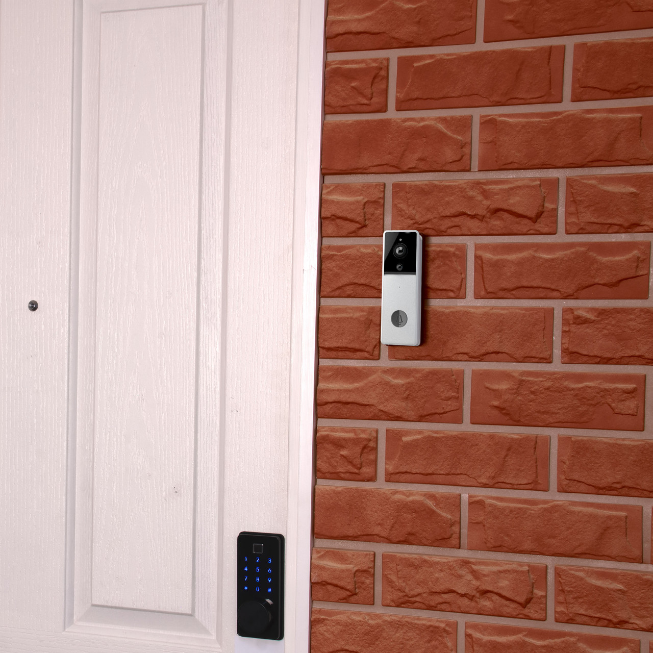 Laser Smart Full HD Video Doorbell White with Chime - Image 4