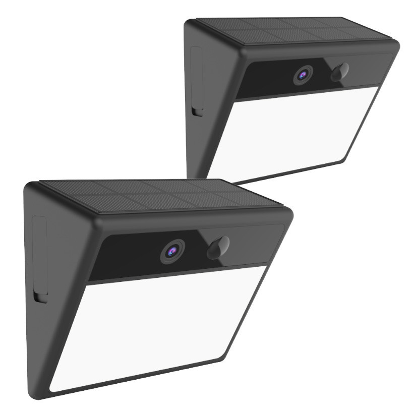 Laser Outdoor Wall Light Camera Twin Pack - Image 1