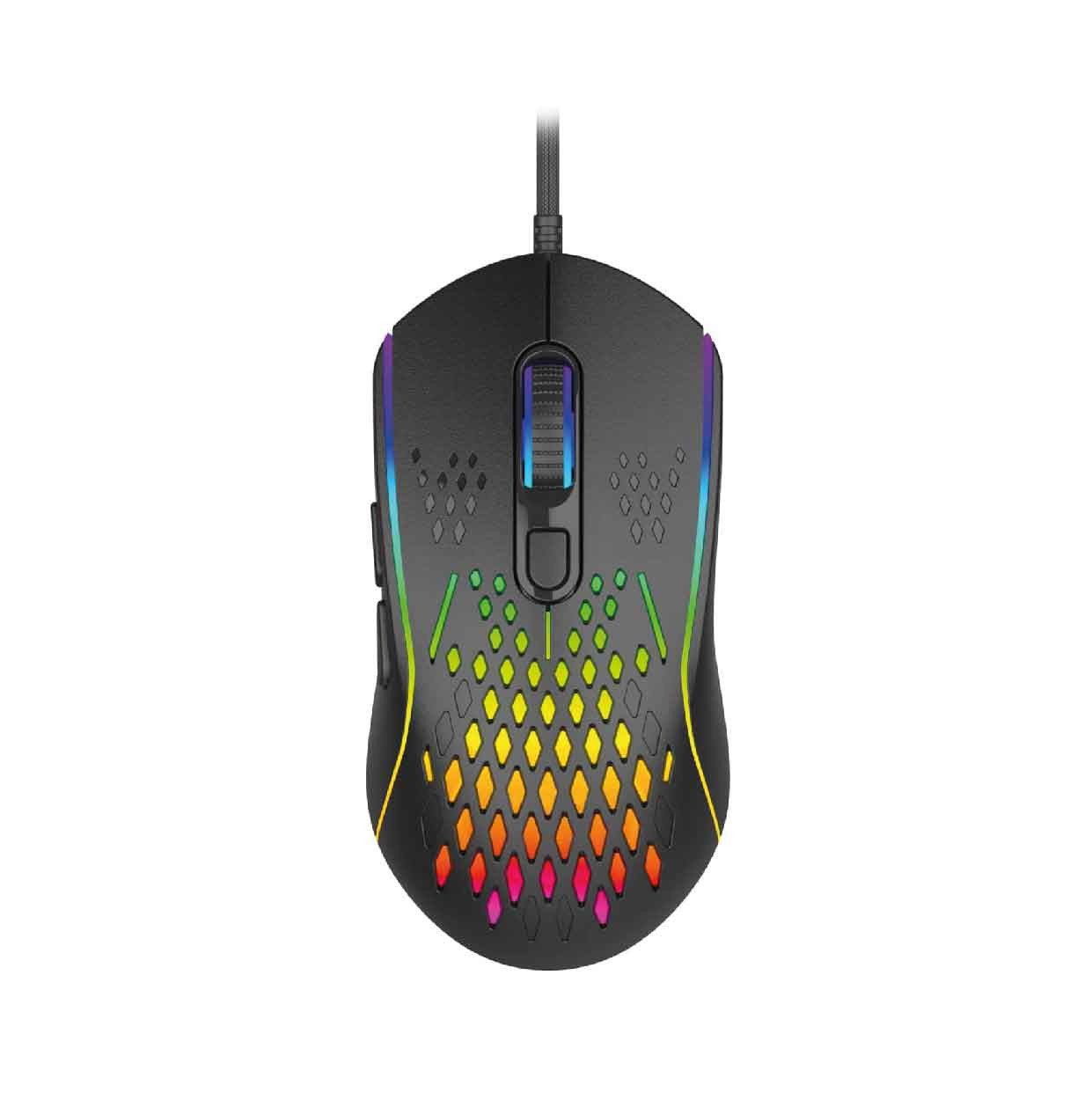 Laser RGB Lightweight Gaming Mouse - Black - Image 1