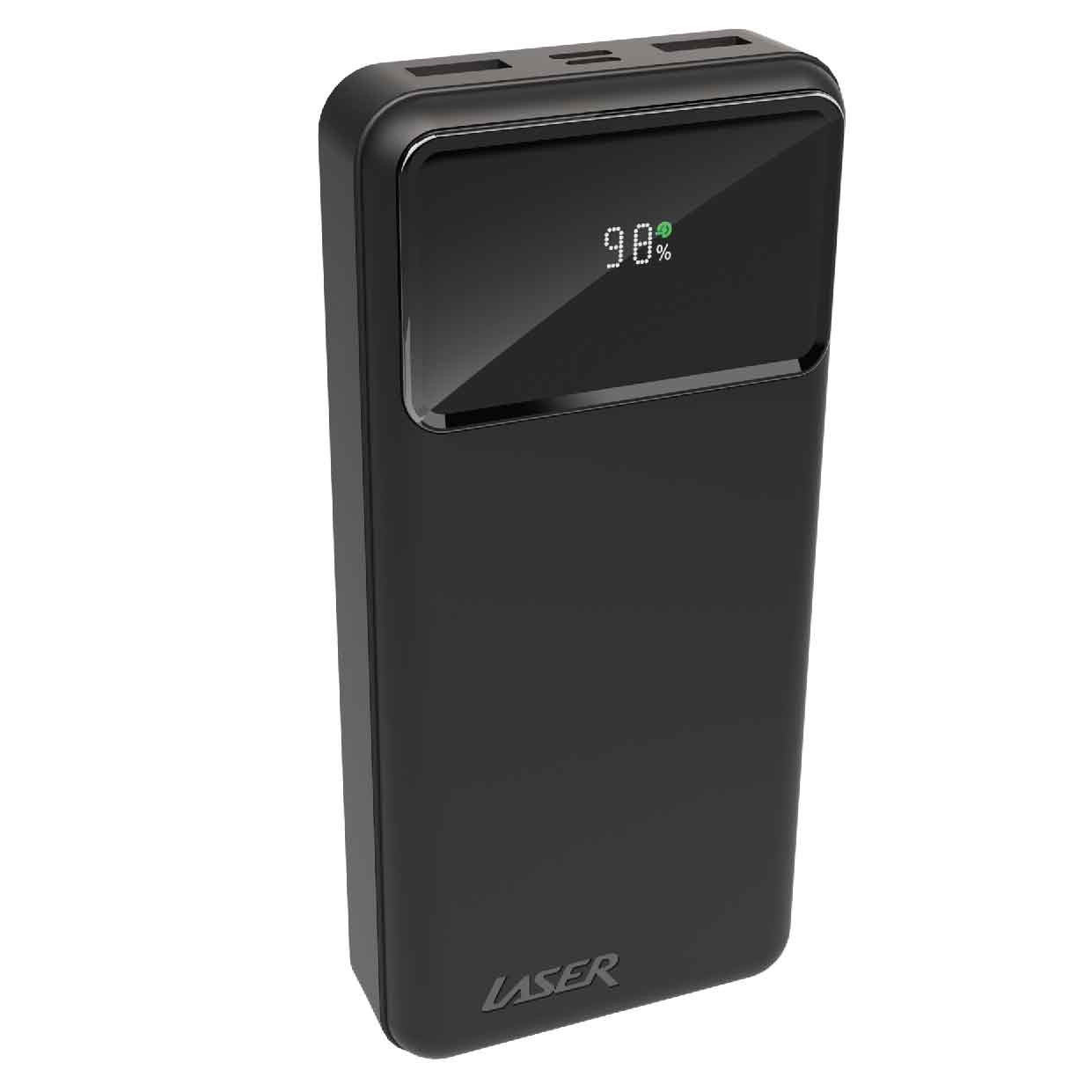 Laser 20000mAh Powerbank 18W PD with LED Black - Image 1