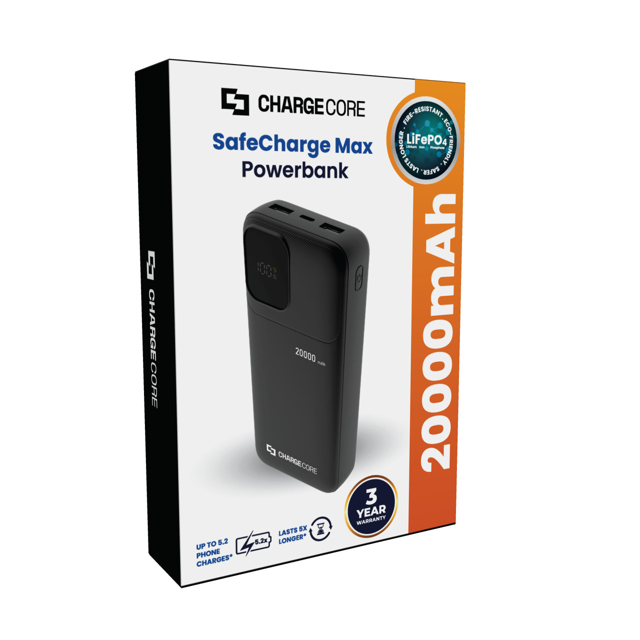 ChargeCore SafeCharge Max 20K - Black - Image 6