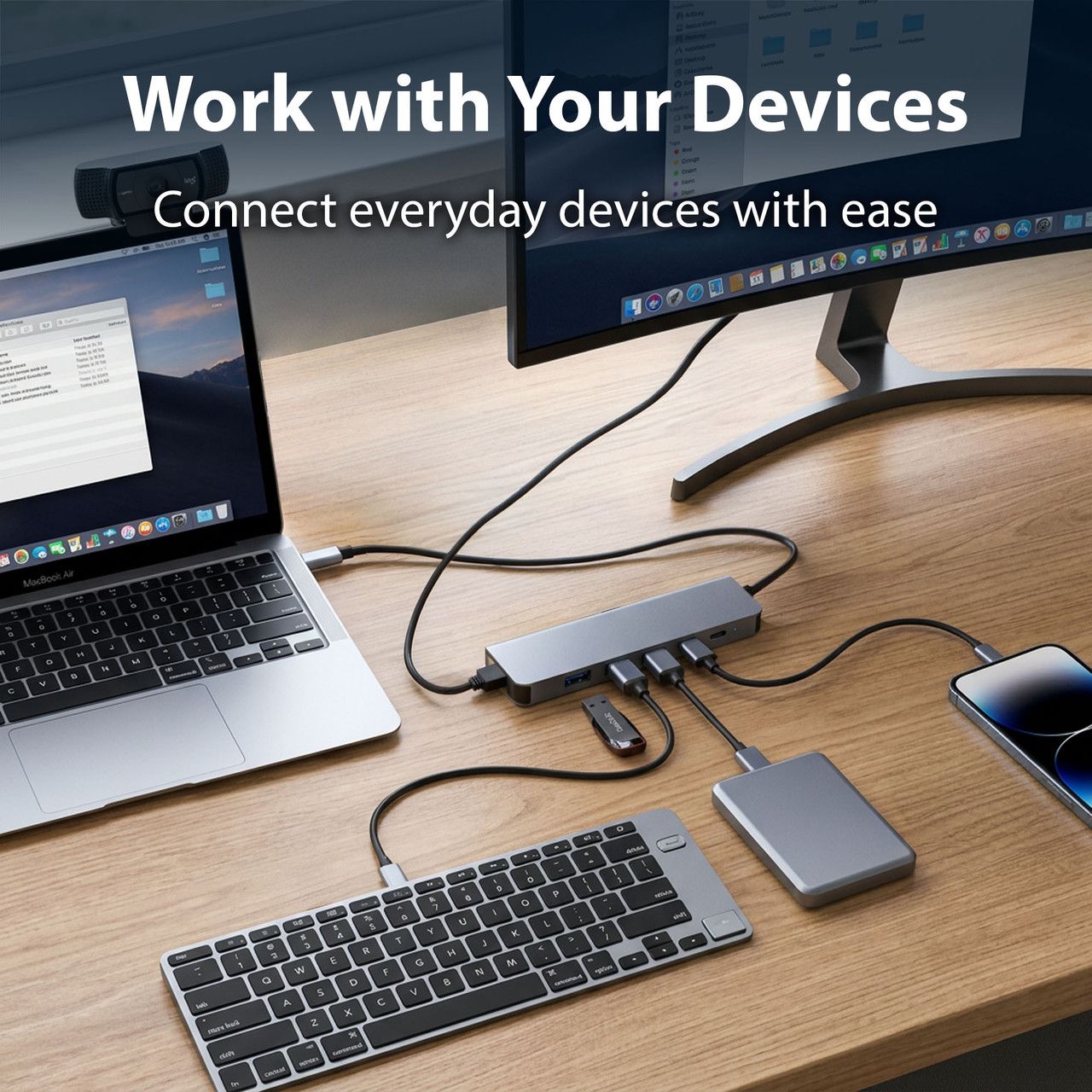 Laser USB-C 6-in-1 Multi-Port Hub with 4K HDMI and 100W PD Charging - Image 3