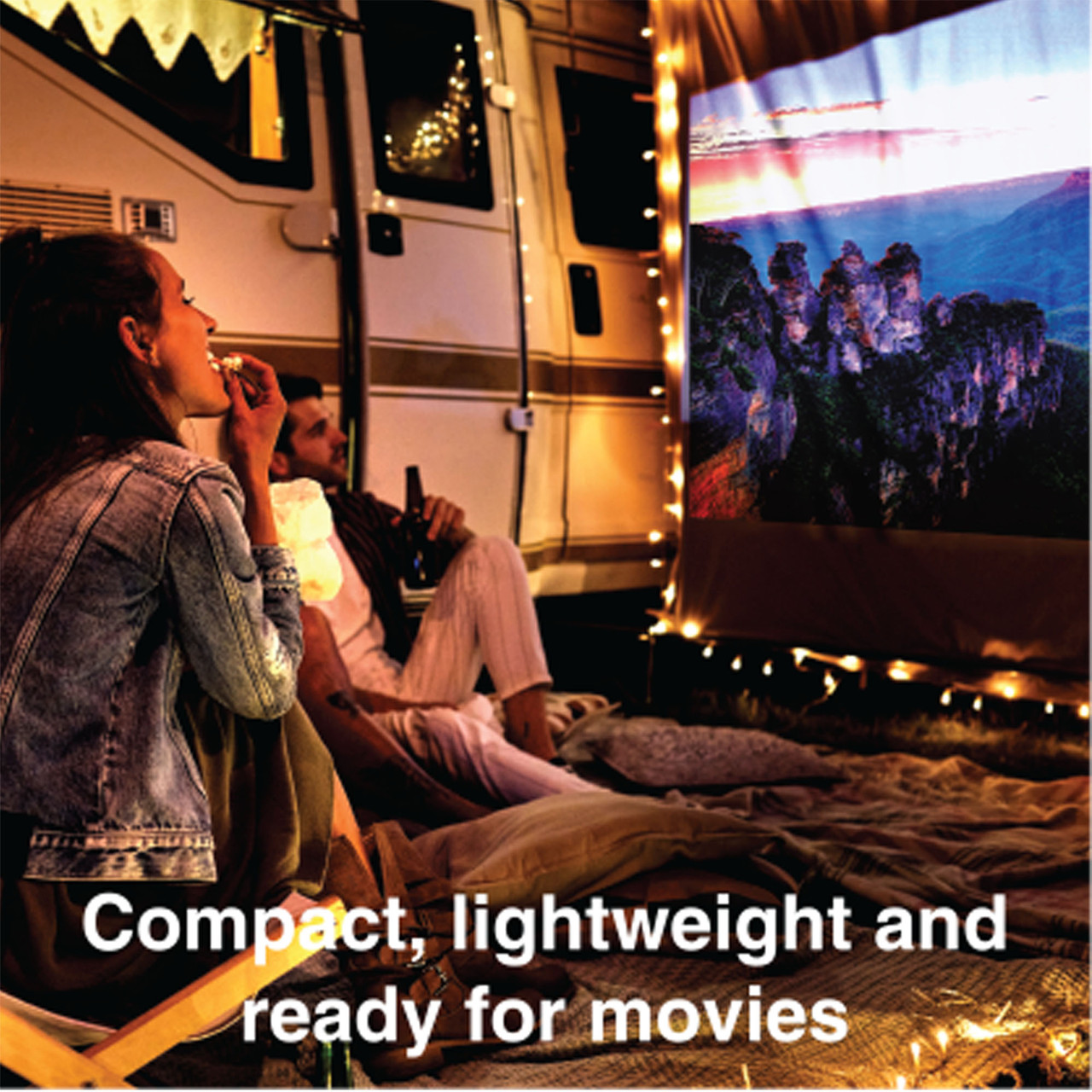 Laser Android LED Projector with Battery 1080p - Image 4