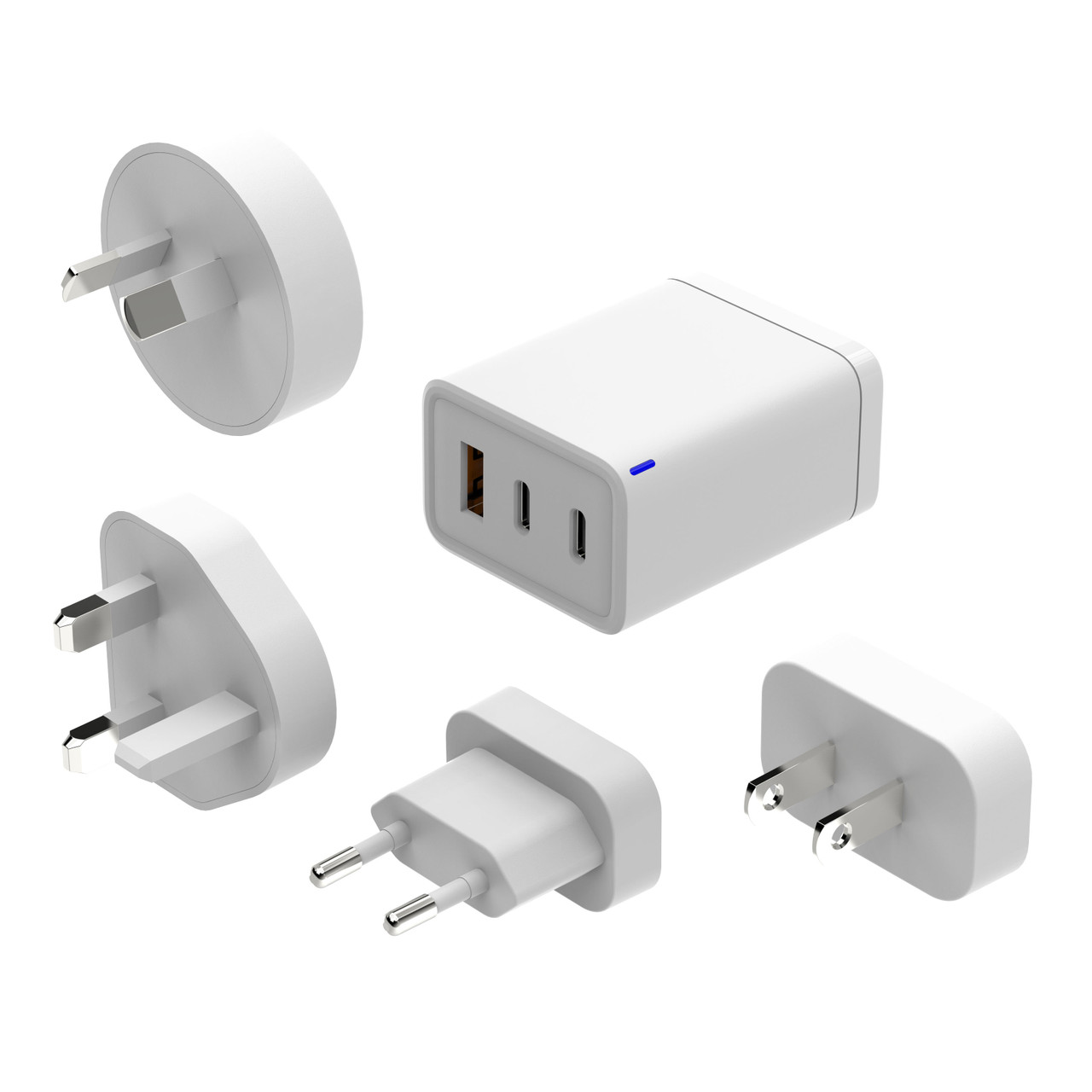 Laser 65W GaN Travel Charger with 4 Adaptors - Image 1