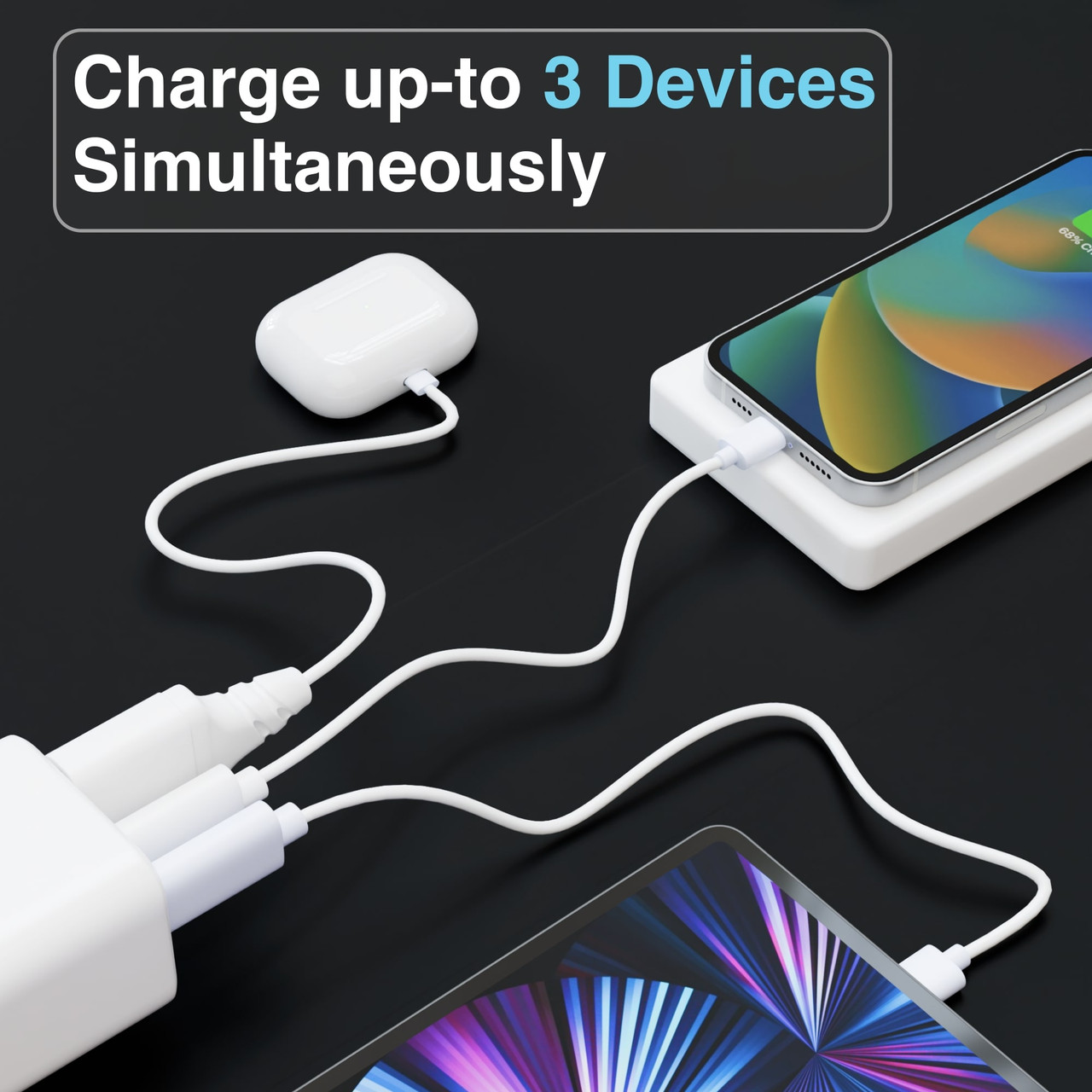 Laser 65W GaN Travel Charger with 4 Adaptors - Image 5