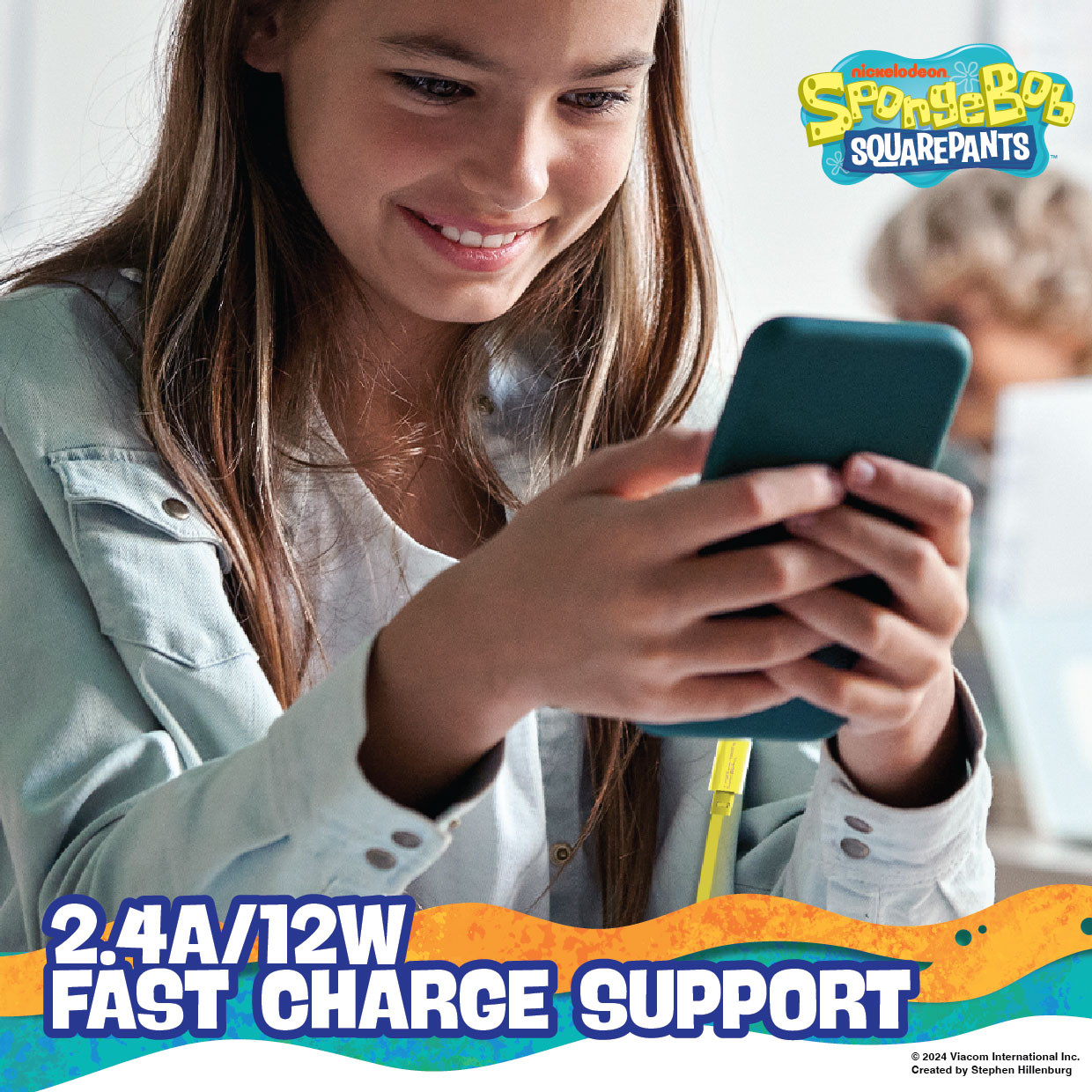 Sponge Bob SquarePants Lightning Cable 1M - Image 2