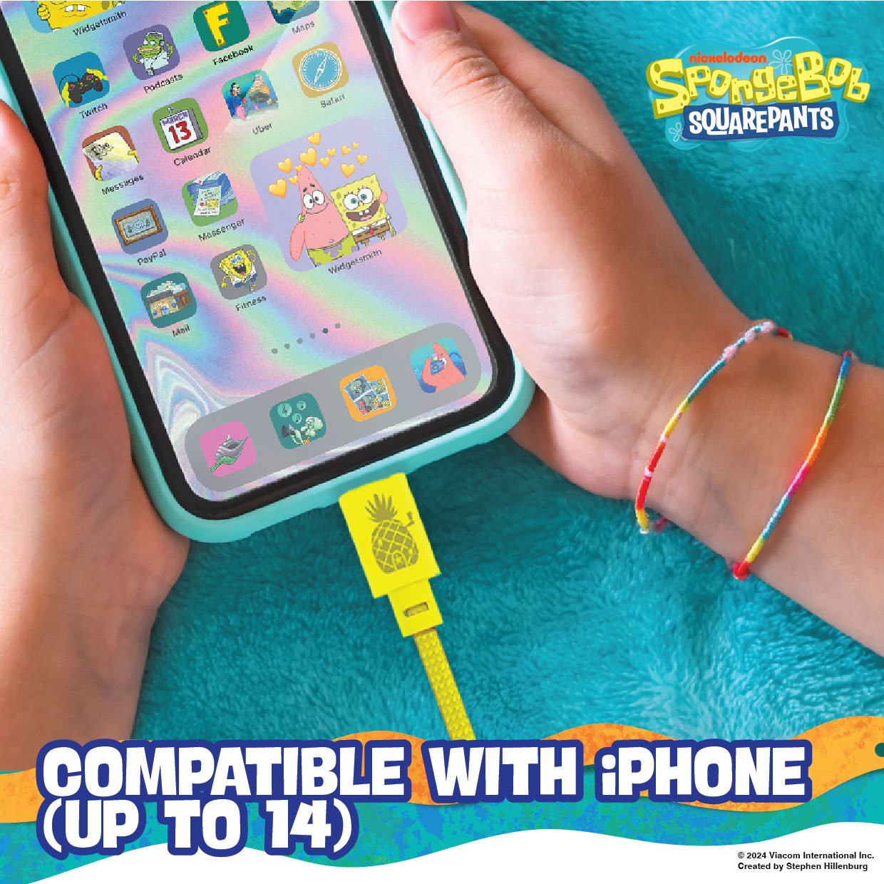 Sponge Bob SquarePants Lightning Cable 1M - Image 3
