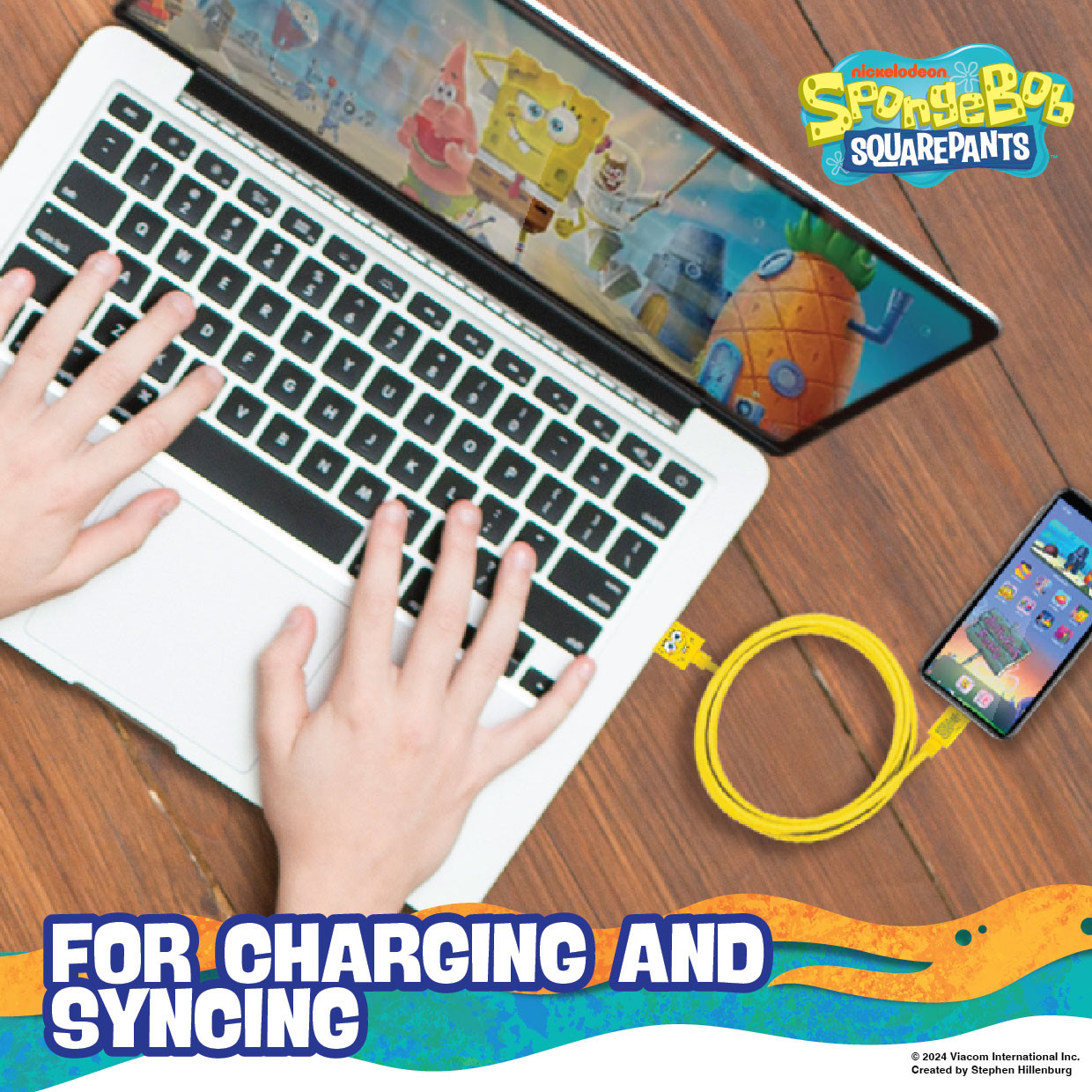 Sponge Bob SquarePants Lightning Cable 1M - Image 4
