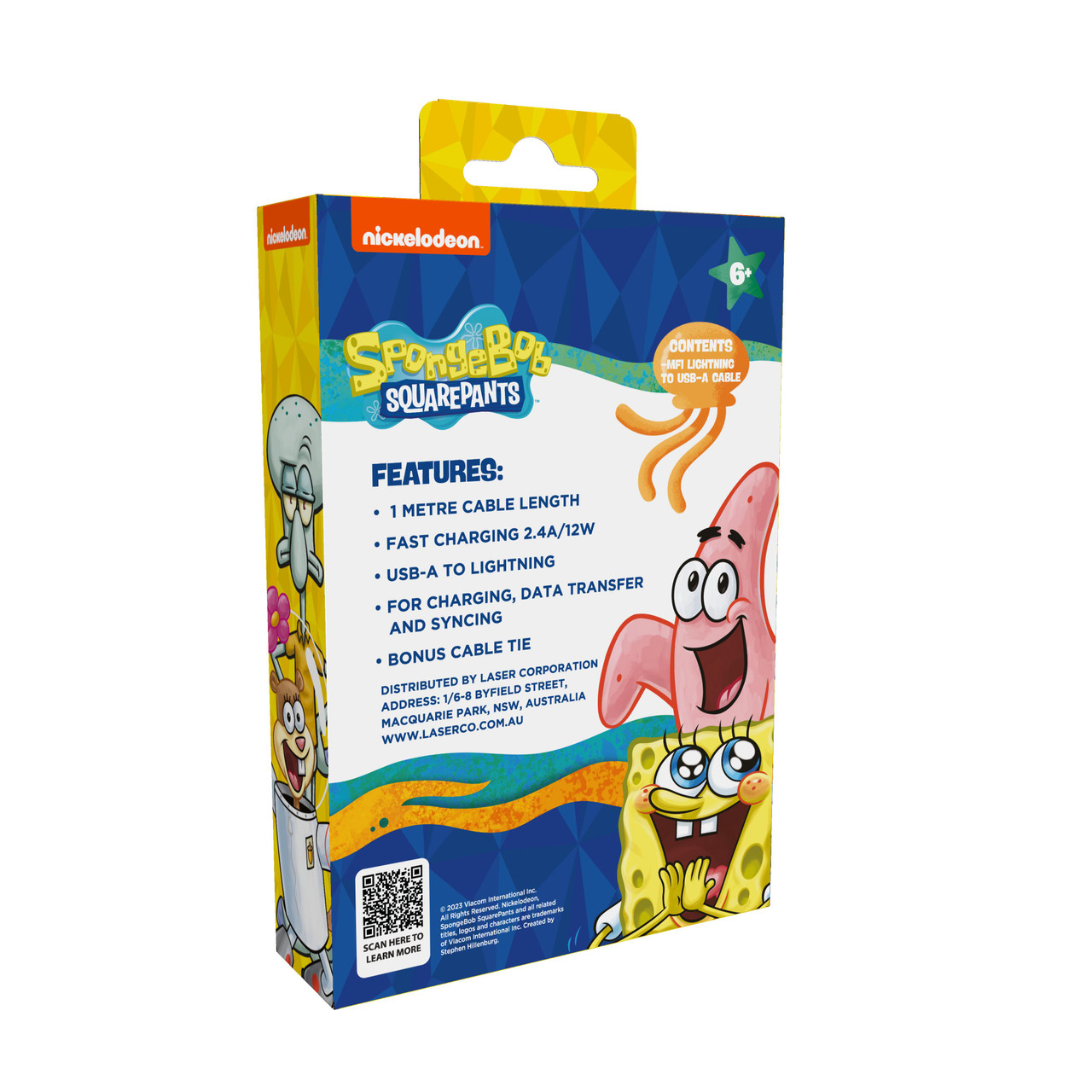 Sponge Bob SquarePants Lightning Cable 1M - Image 7
