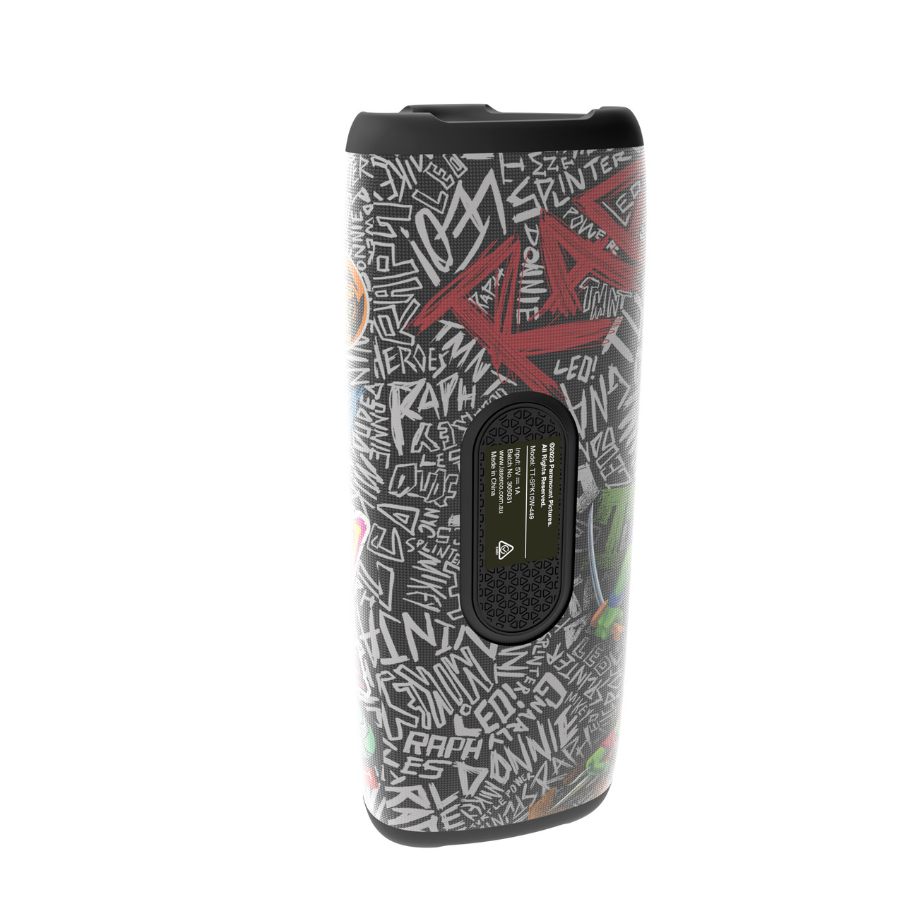 TMNT Portable Bluetooth Speaker 10W Black - Image 6